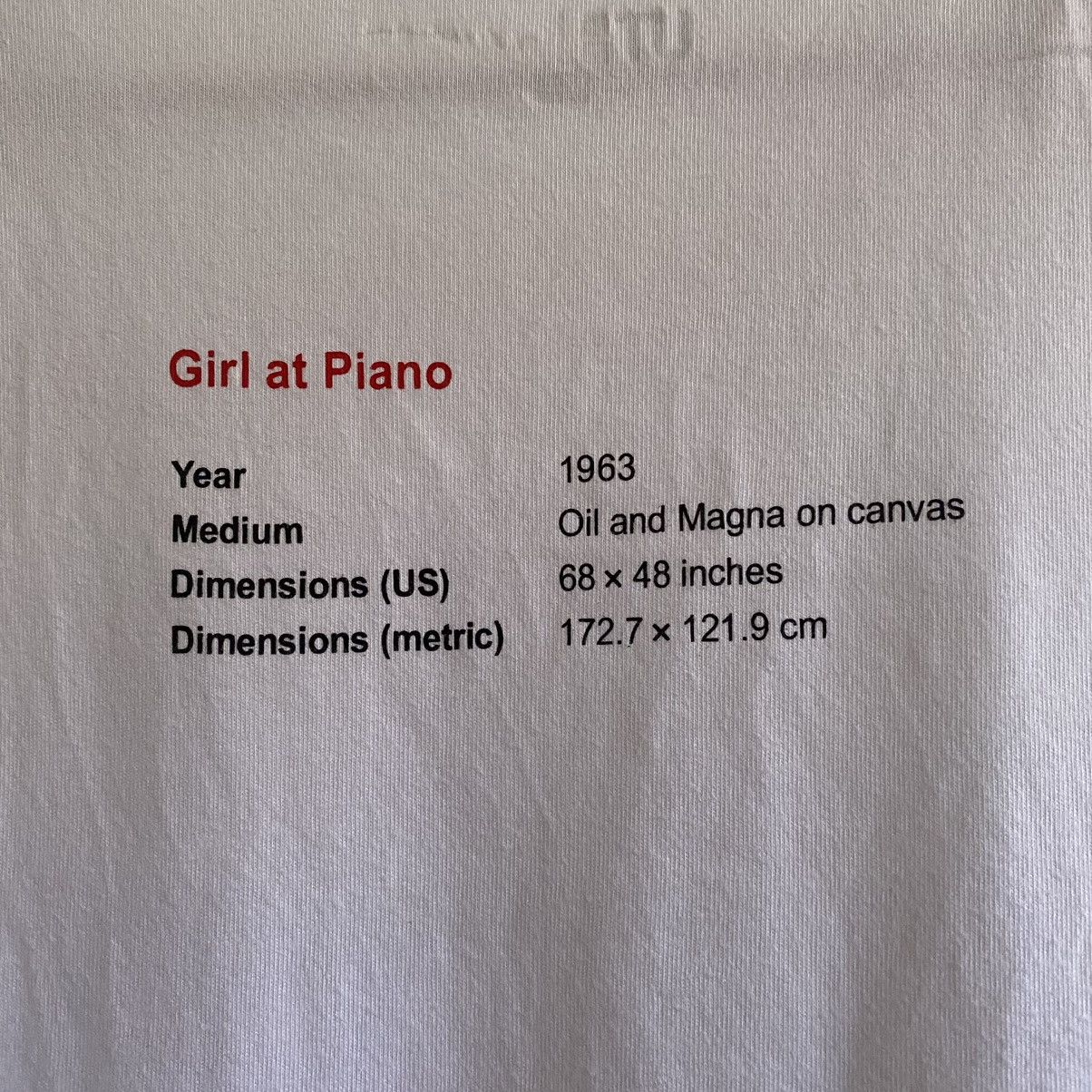 Uniqlo UNIQLO Roy Lichtenstein “Girl at Piano” tee shirt Size US L / EU 52-54 / 3 - 5 Thumbnail