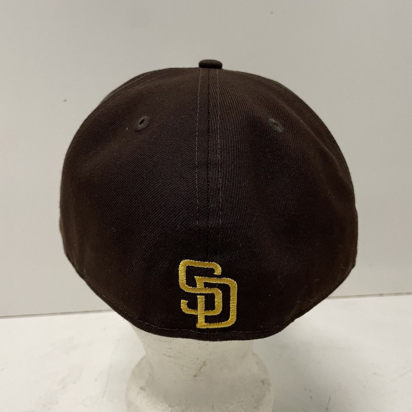 New Era Padres MLB New Era Brown Logo Overlap 59FIFTY Fitted Hat Cap Size ONE SIZE - 4 Thumbnail