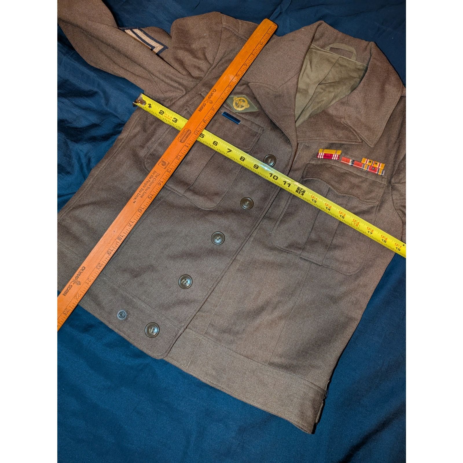 Alpha Industries Vintage WWII WW2 Ike Jacket M1944 Jacket Wool Olive 36R XS Size US XS / EU 42 / 0 - 5 Thumbnail