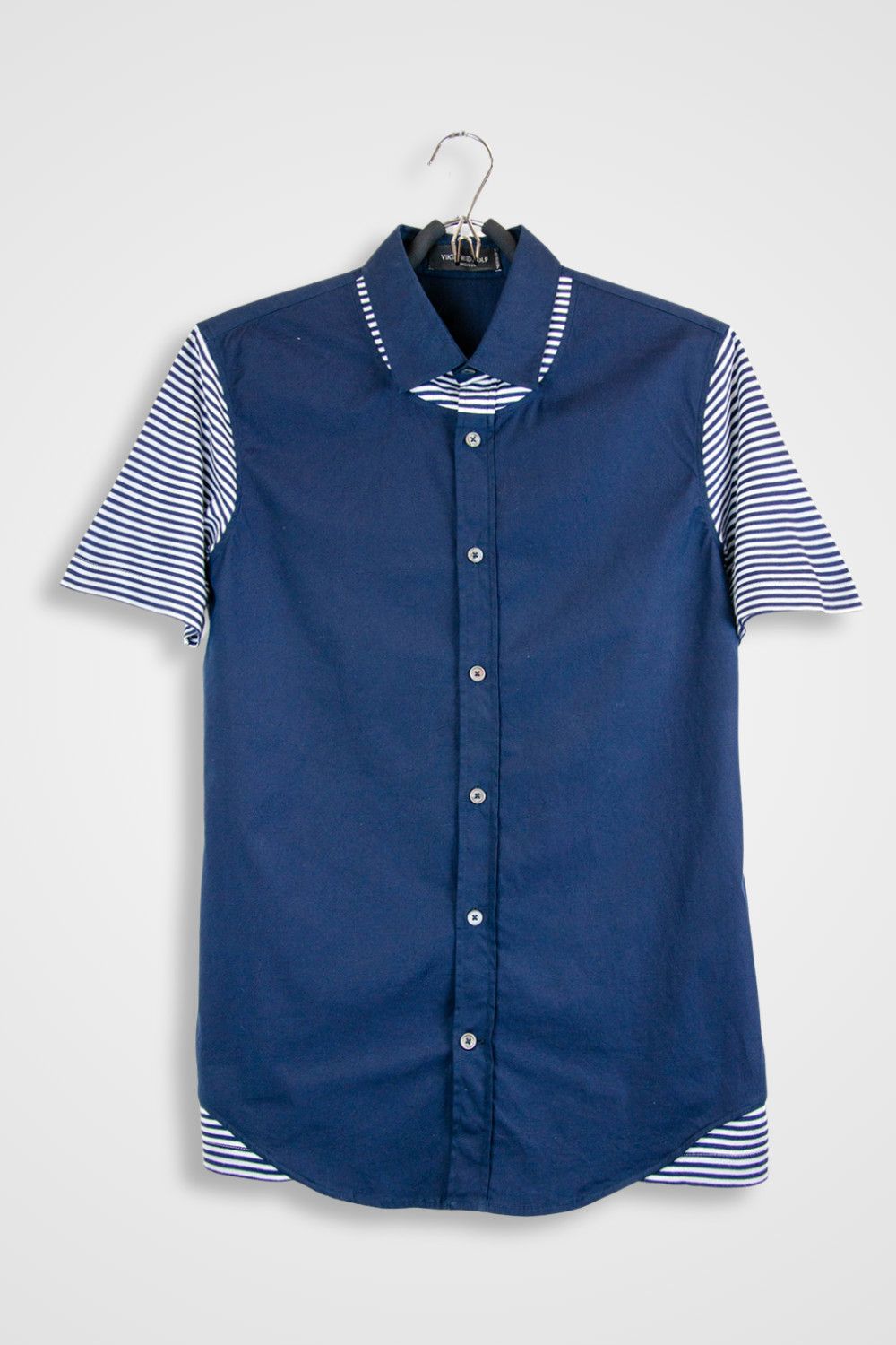 Viktor & Rolf Viktor & Rolf Panel Shirt Navy – Size IT48 Size 38R - 1 Thumbnail
