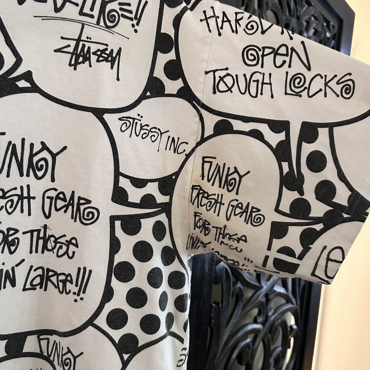 Stussy VTG Y2K Stussy Comic Bubble All Over Print Size US XL / EU 56 / 4 - 5 Thumbnail