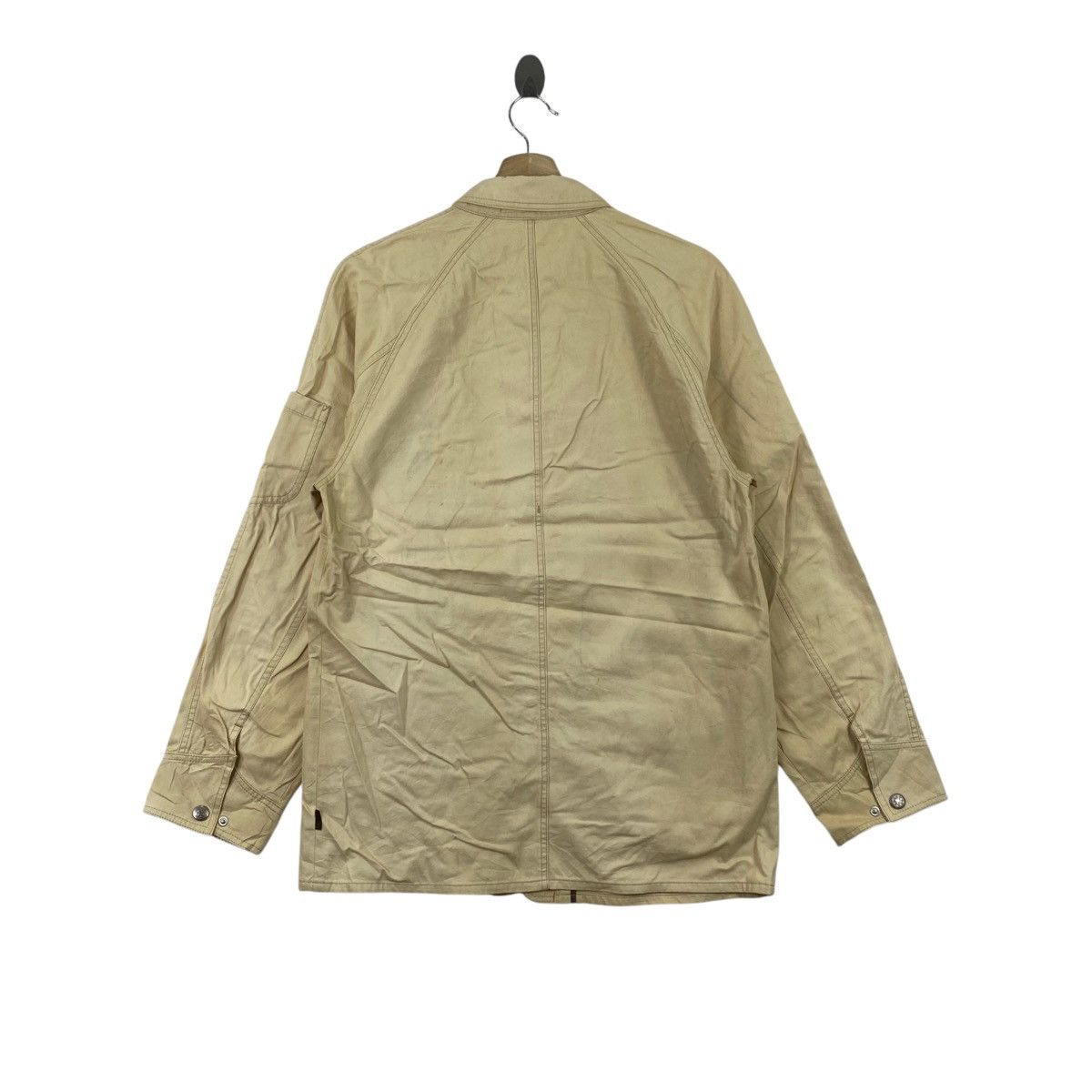 Japanese Brand BOCHI2 Japanese Brand Multi Pockets Button Up Cream Denim Size US L / EU 52-54 / 3 - 3 Thumbnail
