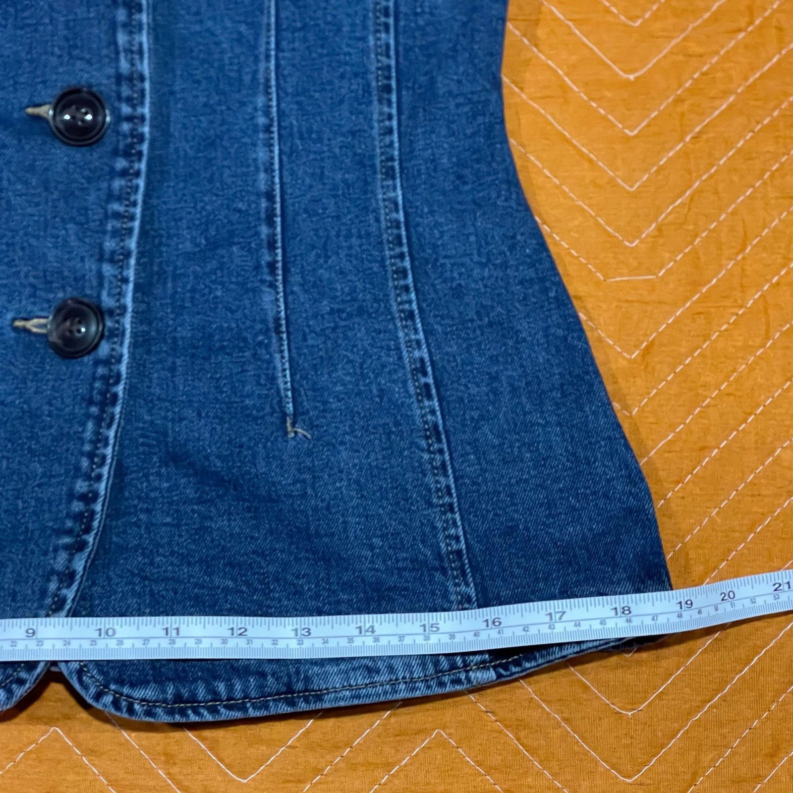 Other Amazon Essentials Button-Down Denim Vest Size M / US 6-8 / IT 42-44 - 5 Thumbnail