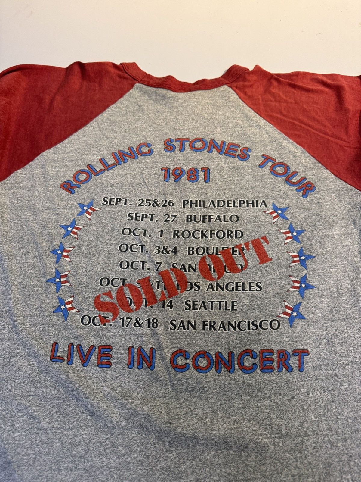 Band Tees Rolling Stones Tour 1981 Vintage Tshirt Size US L / EU 52-54 / 3 - 2 Thumbnail