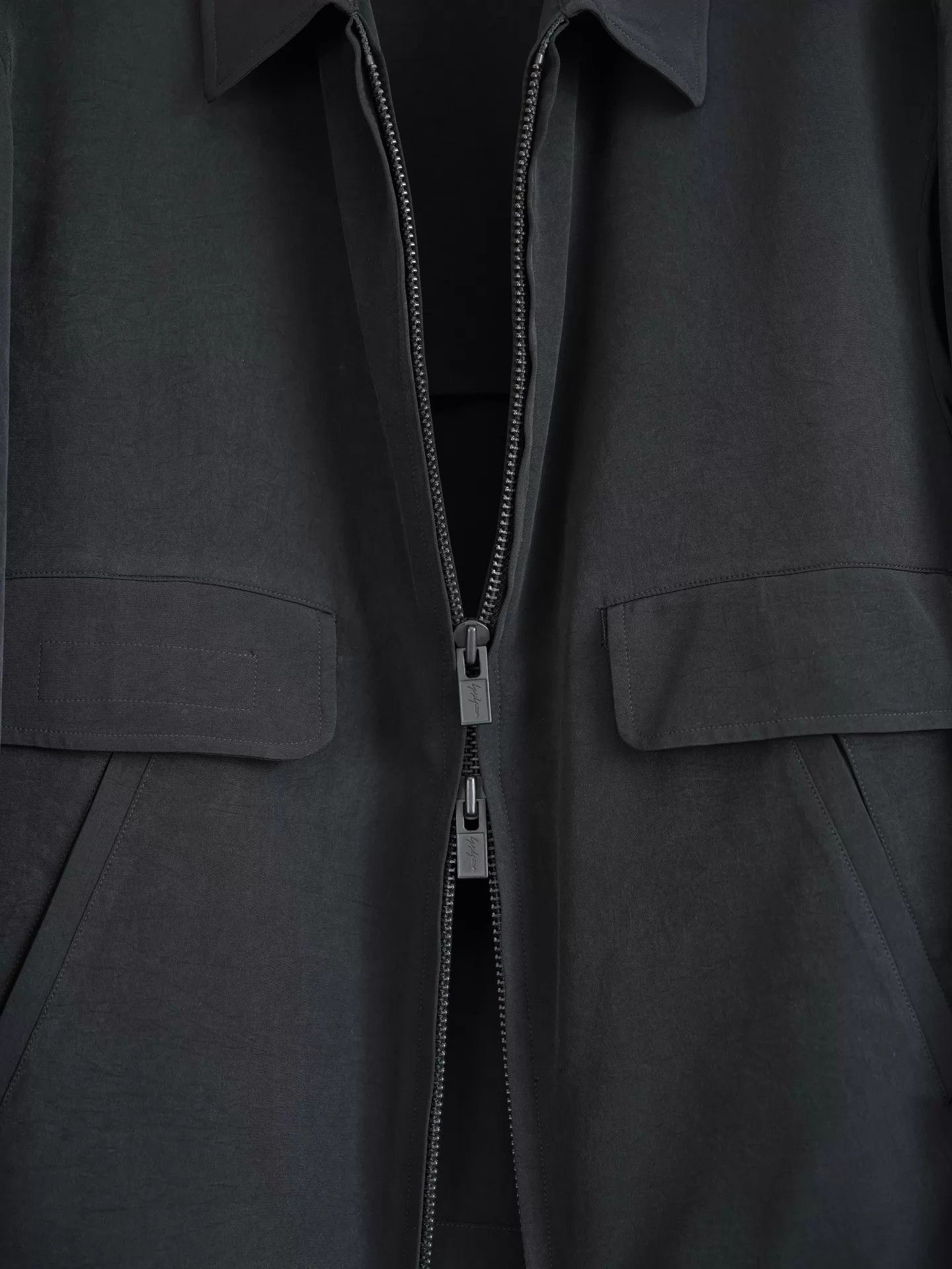 Yohji Yamamoto Yohji Yamamoto 24SS Zip Triacetate Jacket Size US L / EU 52-54 / 3 - 6 Thumbnail