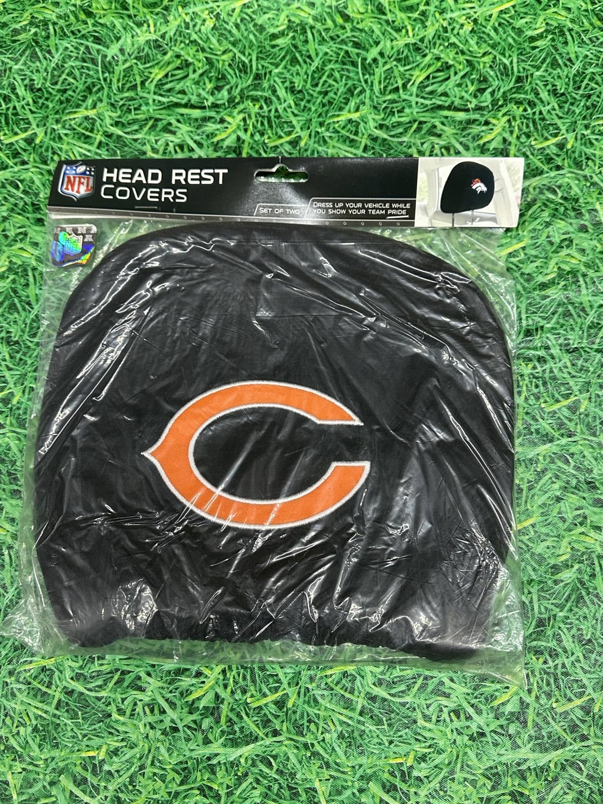 NFL Chicago Bear NFL HEAD REST COVERS NEW Size ONE SIZE - 2 Thumbnail