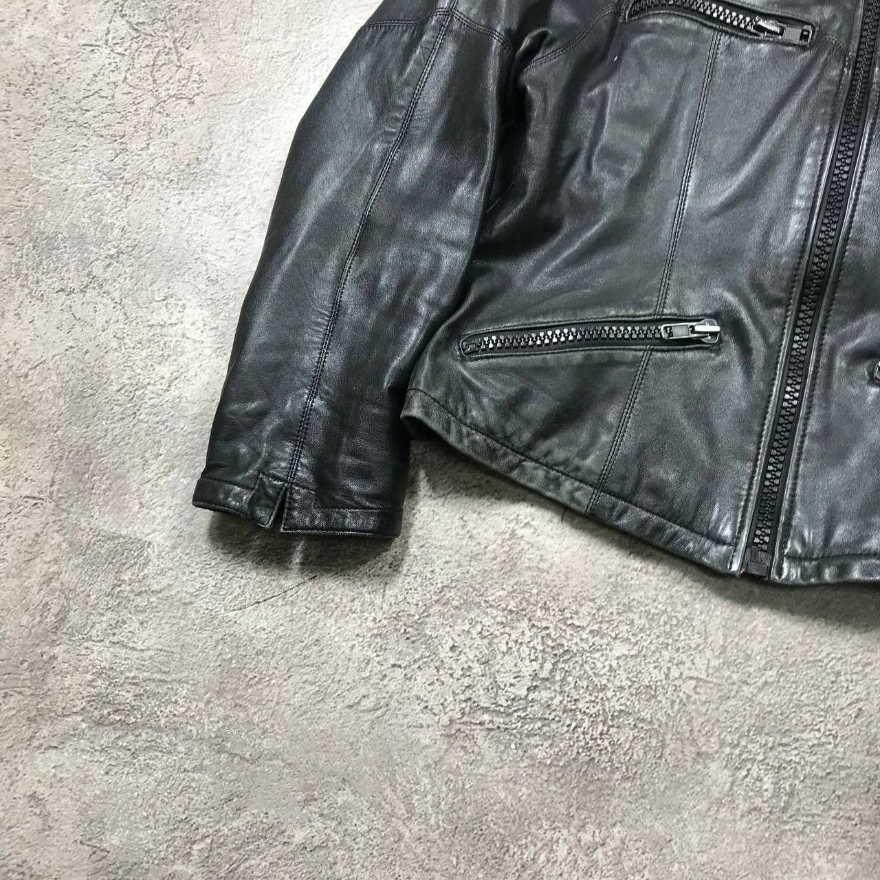 Japanese Brand VINTAGE Y2K LEATHER JACKET JAPAN CASUAL STREETWEAR 90s Size M / US 6-8 / IT 42-44 - 4 Thumbnail
