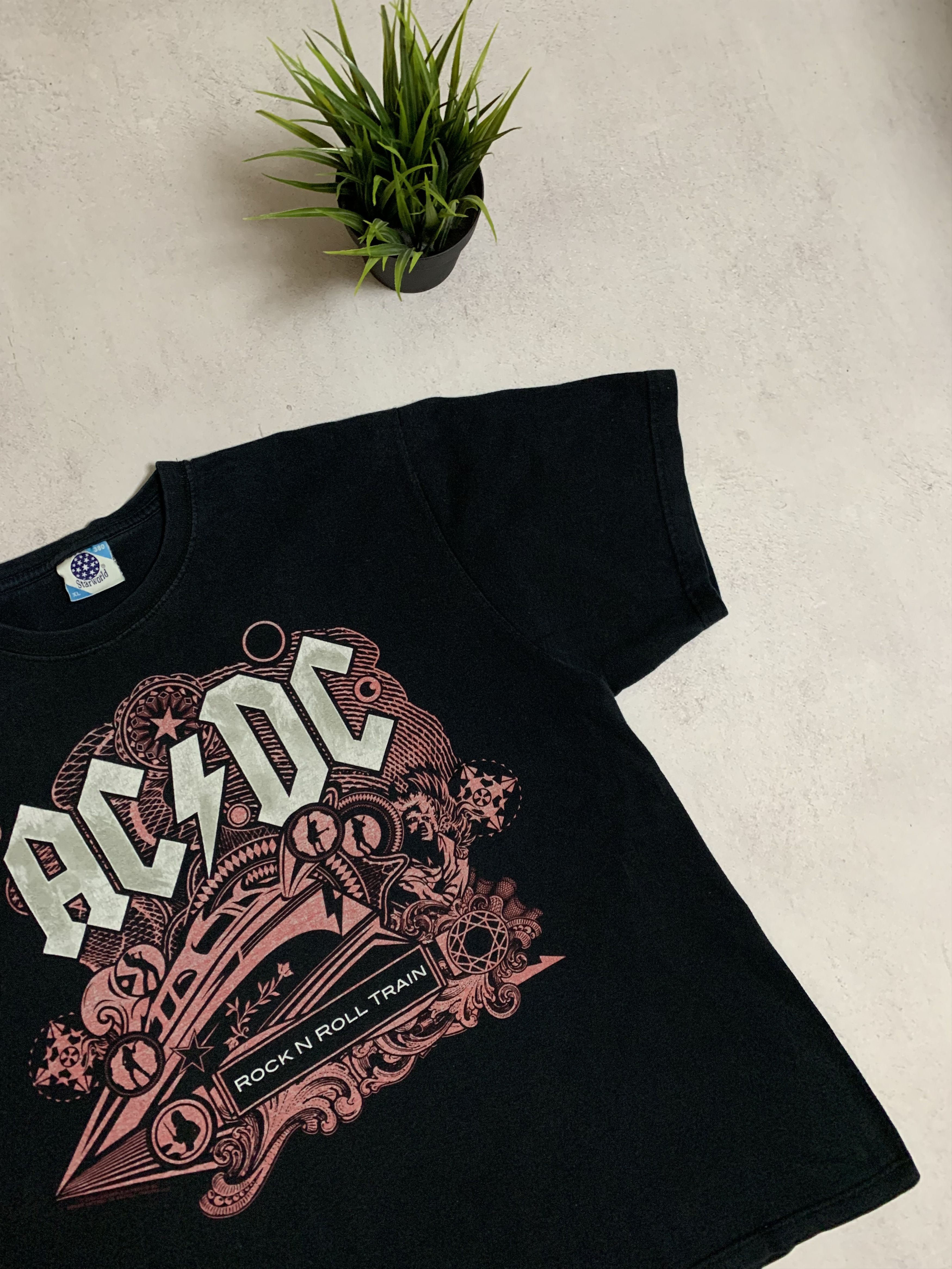 AC/DC × Vintage Vintage Ac/Dc Rock N Roll Train 2009 Tour T Shirt Tee Baggy Size US XL / EU 56 / 4 - 3 Thumbnail