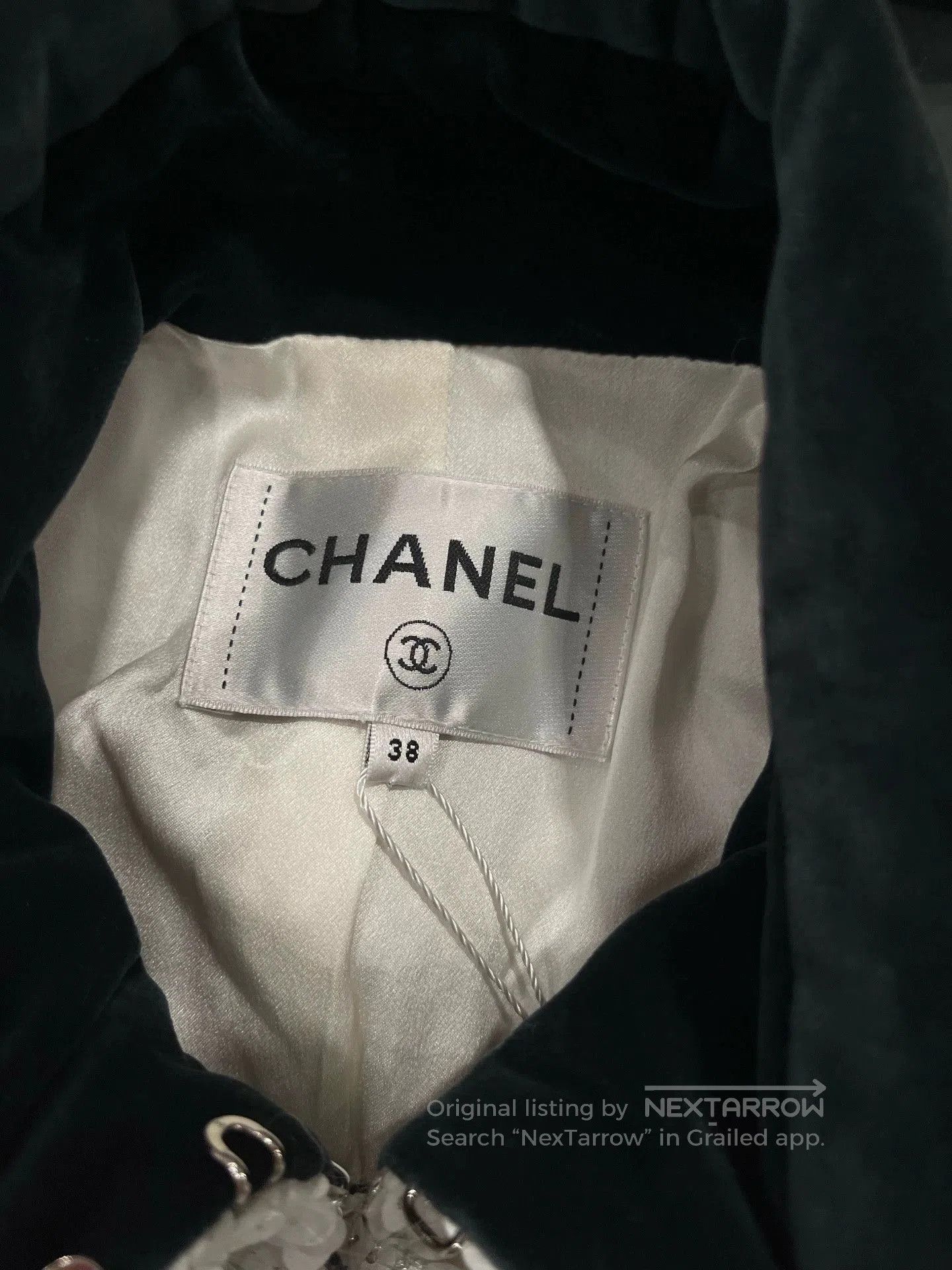 Chanel Chanel White Sequin Forest Series Jacket. Size US S / EU 44-46 / 1 - 3 Thumbnail