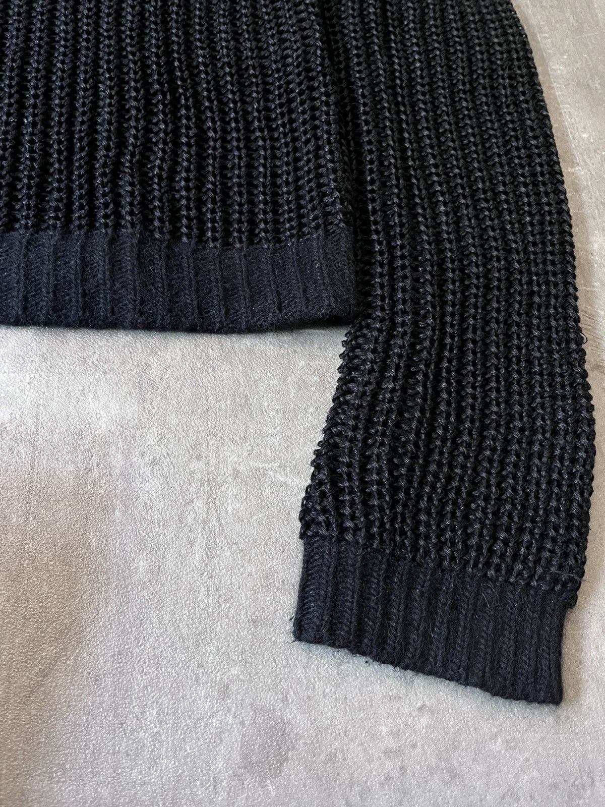 Acne Studios Acne Studios S/S 13 Ninon Linen black sweater Size US S / EU 44-46 / 1 - 7 Thumbnail