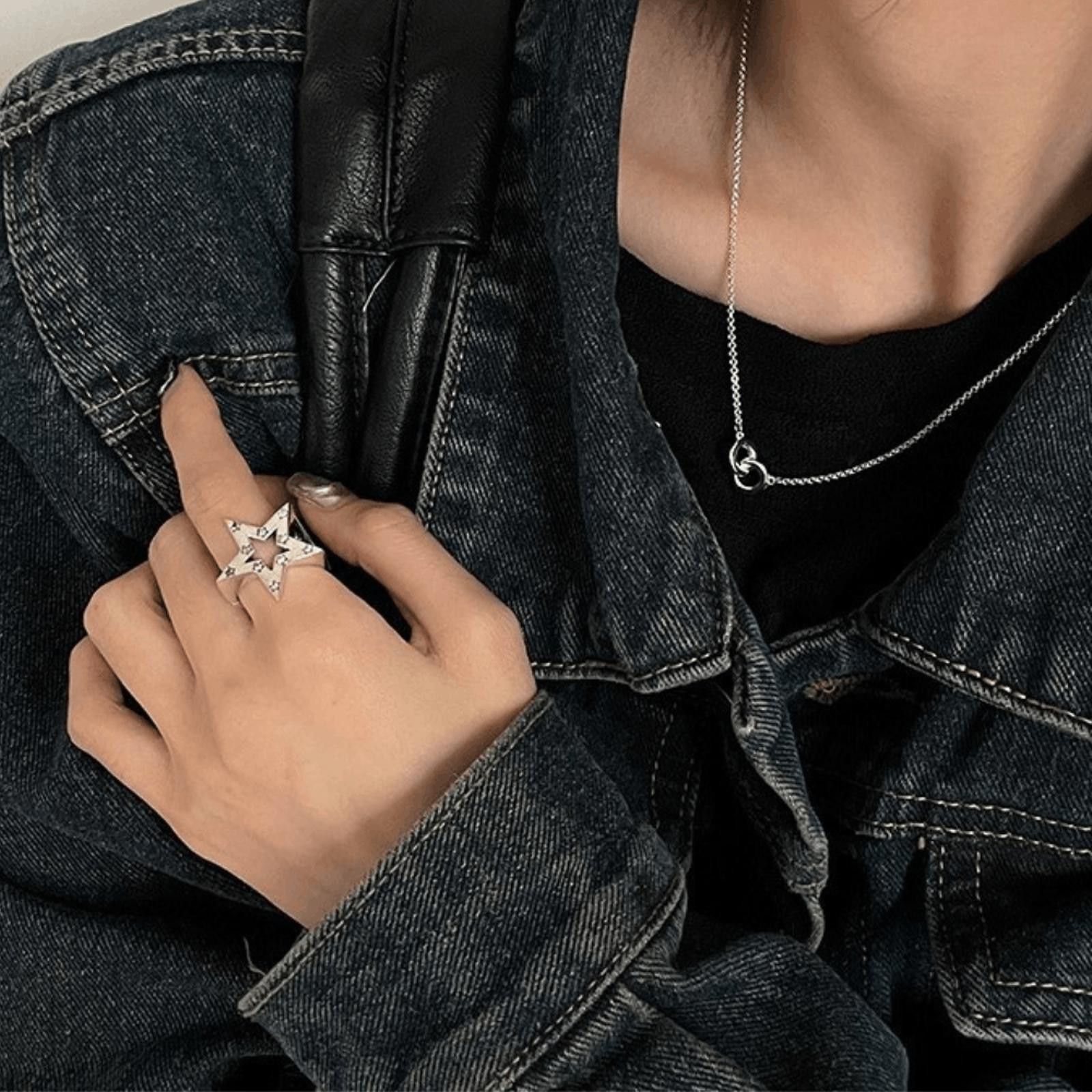 Jewelry STAR Chunky Ring Size ONE SIZE - 5 Thumbnail