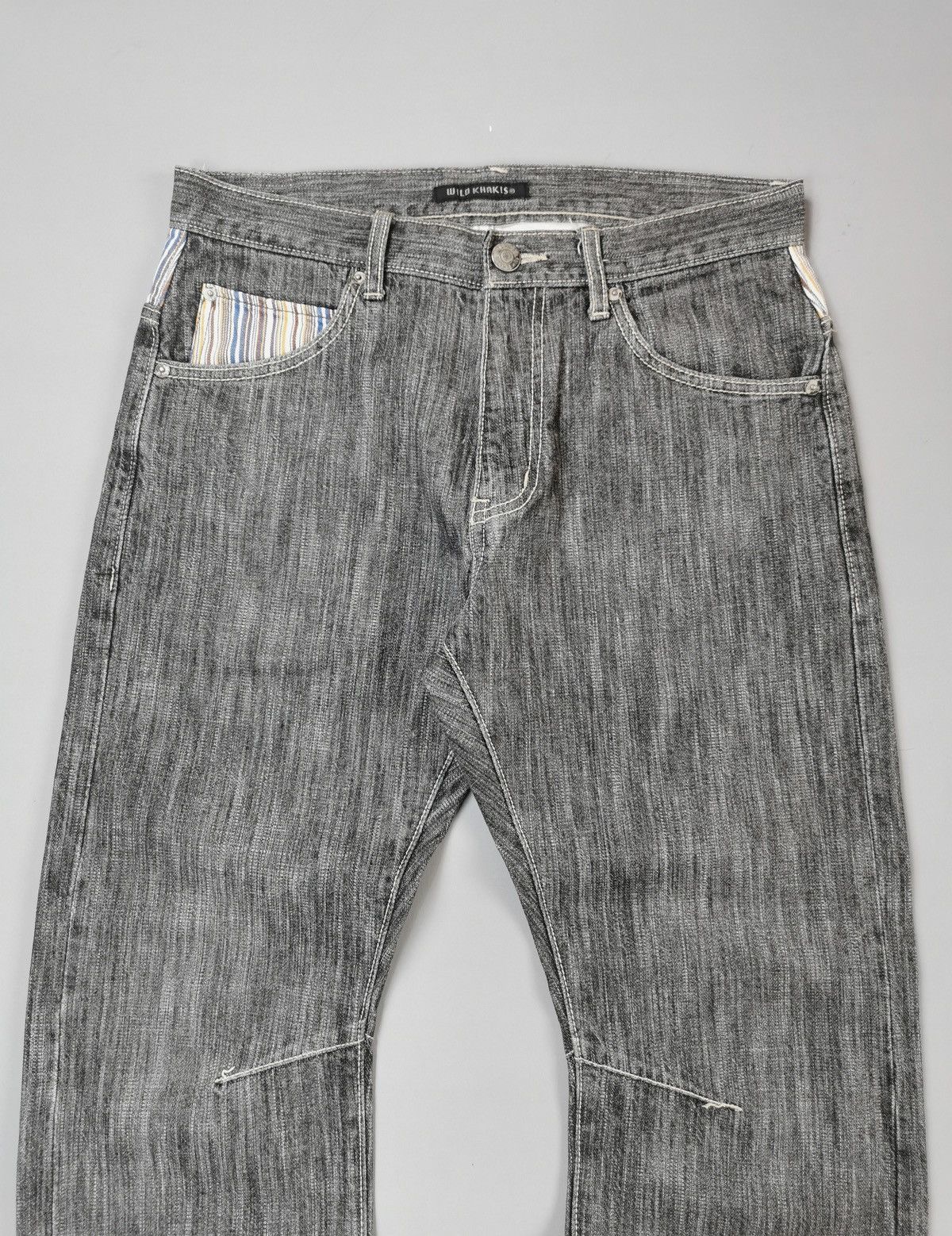 Japanese Brand × Vintage Wild Khakis Stripe Pocket Jeans (LG75) Size US 31 - 3 Thumbnail