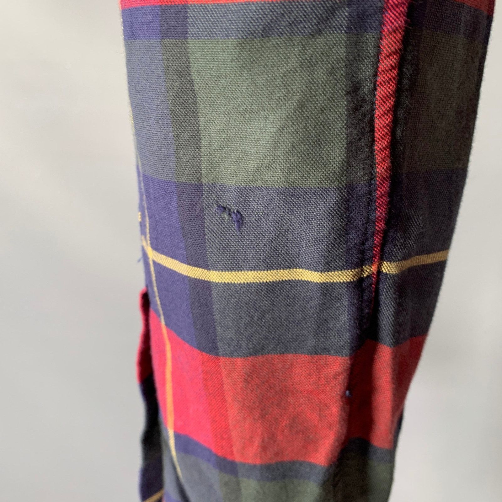Ralph Lauren Red Blue Green Plaid Woven Button Down Long Sleeve Shirt Size US S / EU 44-46 / 1 - 5 Thumbnail