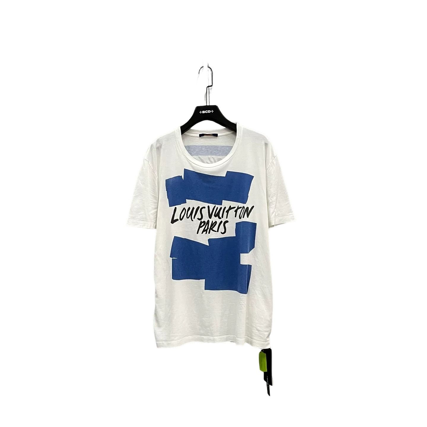 Louis Vuitton Louis Vuitton Blue Tape Logo T-Shirt XL Size US XL / EU 56 / 4 - 1 Thumbnail