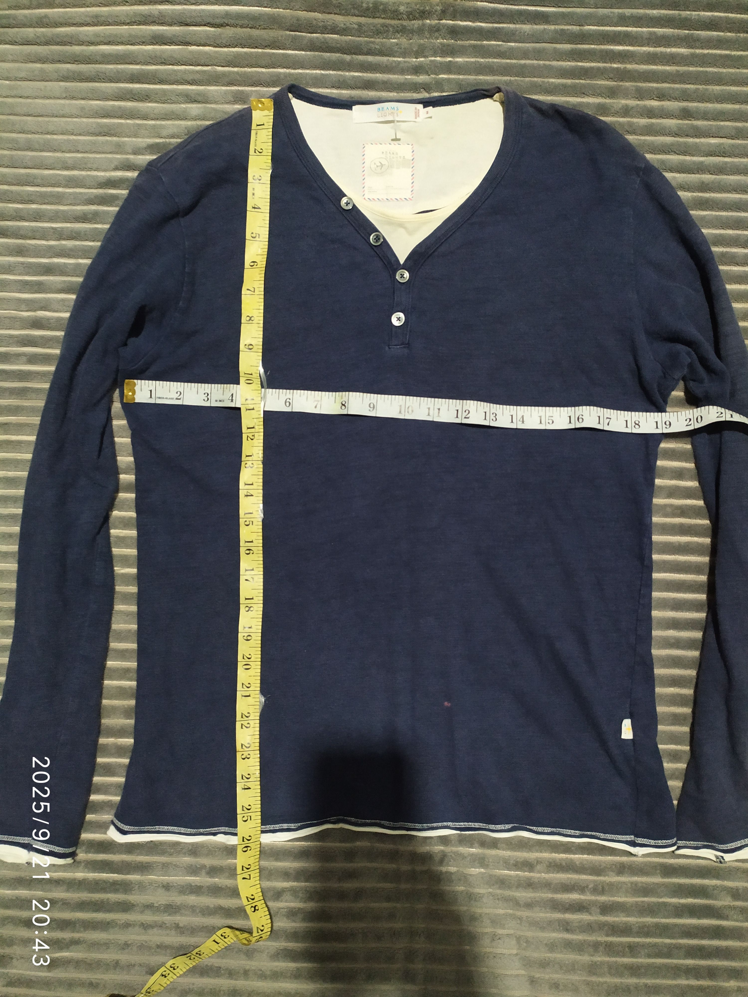 If Six Was Nine Japanese Beams double layer Long slevee Shirt Size US M / EU 48-50 / 2 - 3 Thumbnail