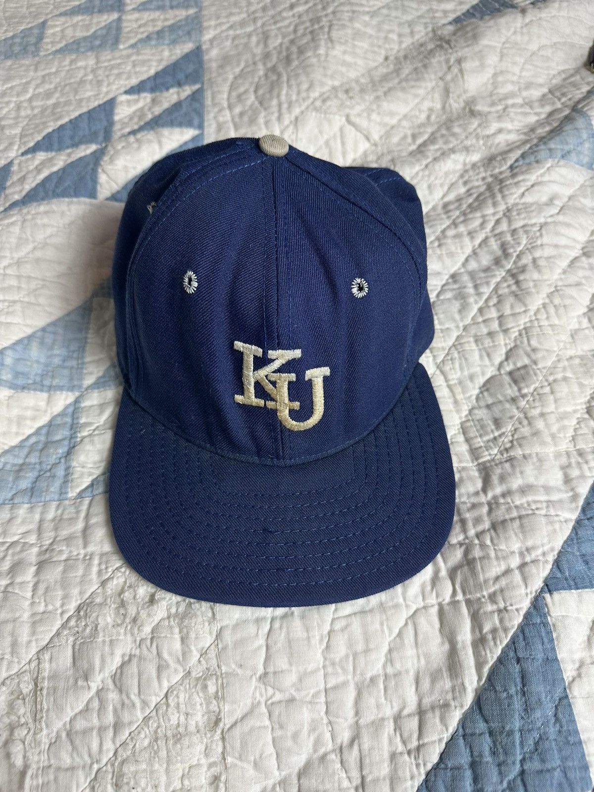 Vintage Wool 60s p image caps Kansas university baseball cap Size ONE SIZE - 6 Thumbnail