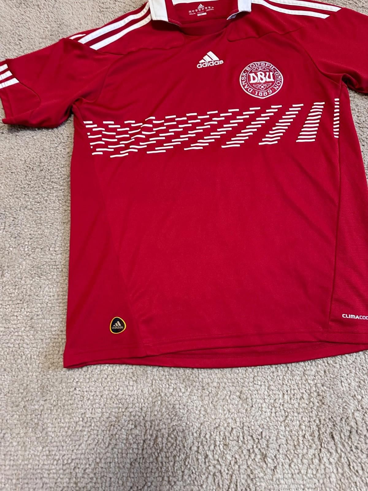 Adidas Denmark Home football shirt 2010 Soccer Adidas Jersey sz S Size US XS / EU 42 / 0 - 2 Thumbnail