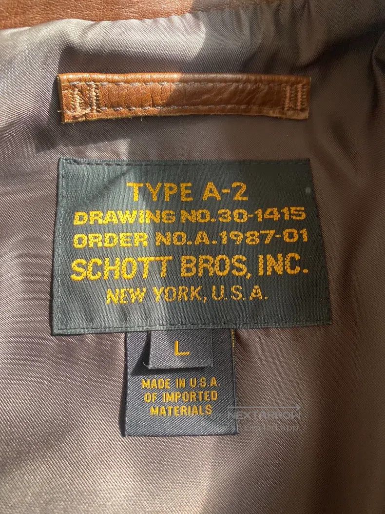 Schott Schott Calf leather limited edition slim fit flight jacket Size US L / EU 52-54 / 3 - 3 Thumbnail