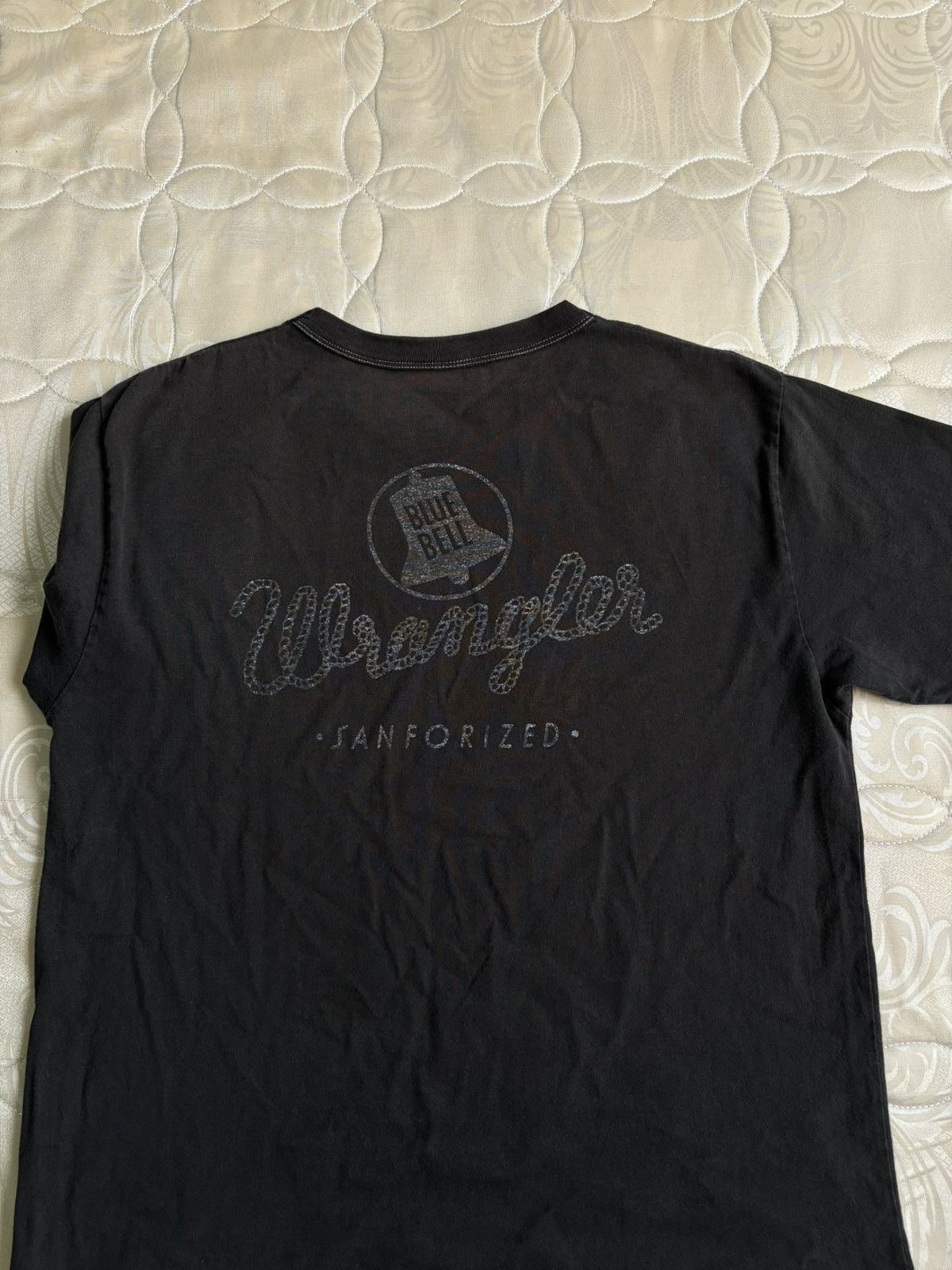 Japanese Brand × Vintage × Wrangler RARE Vintage Wrangler Blue Bell Sanforized Shirt Tees Size US M / EU 48-50 / 2 - 9 Thumbnail