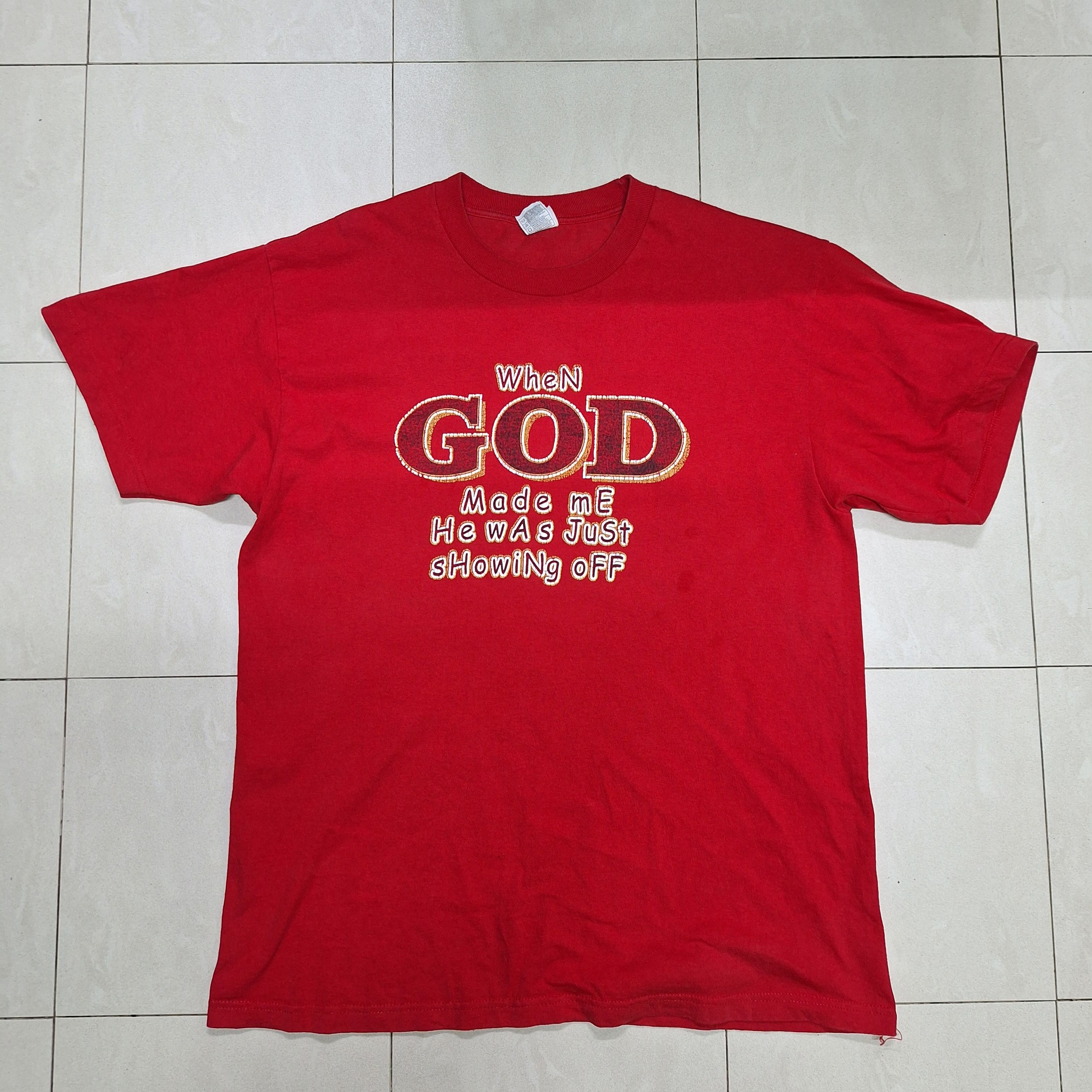 Vintage Vintage Shaka Wording/Quote T Shirt Size US L / EU 52-54 / 3 - 1 Thumbnail