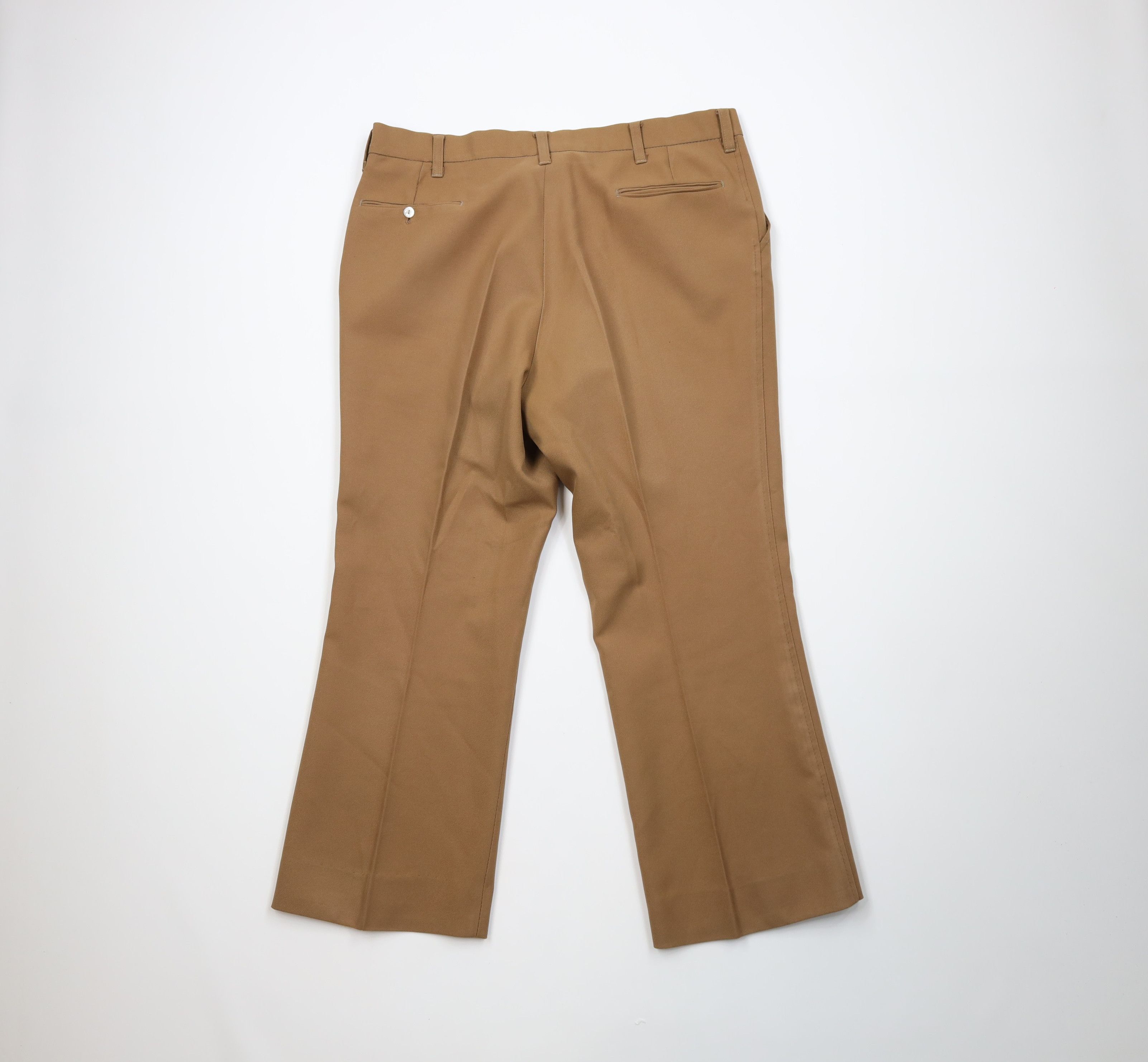 Vintage Vintage 70s Streetwear Knit Bell Bottoms Pants Brown USA Size US 38 / EU 54 - 11 Thumbnail