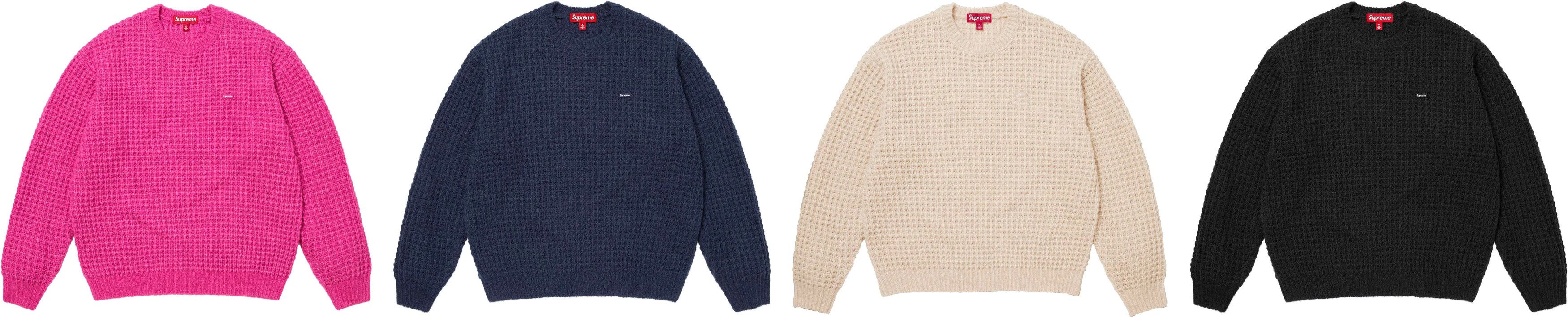 Supreme Small Box Waffle Sweater