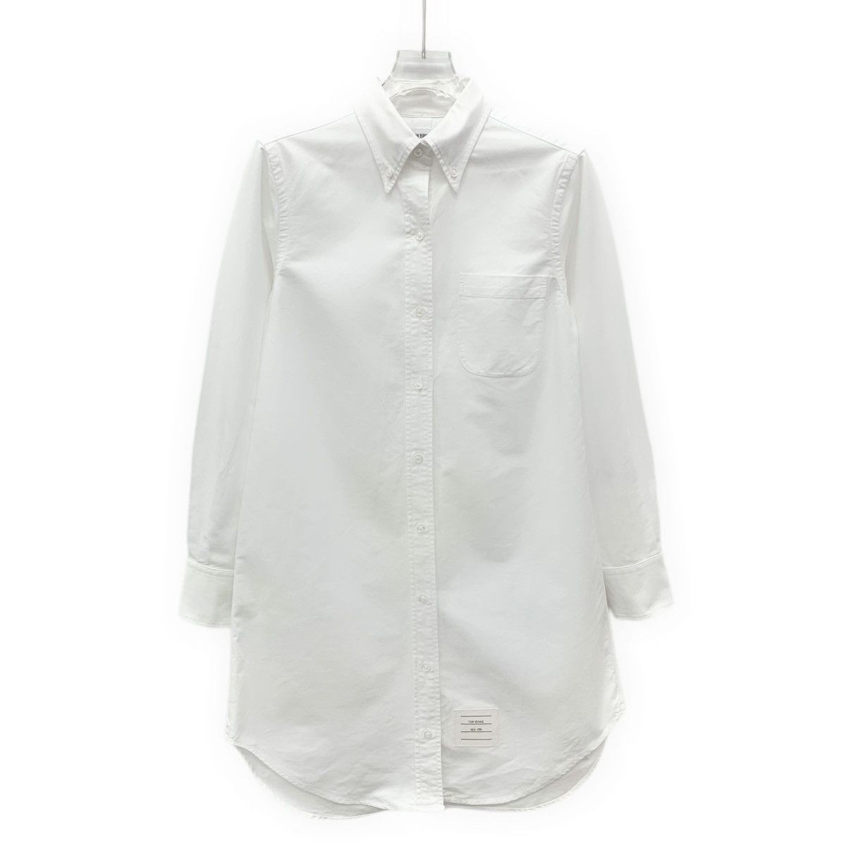 Thom Browne Thom Browne White Cotton Long Sleeve Shirt Dress K26WX Size S / US 4 / IT 40 - 1 Thumbnail