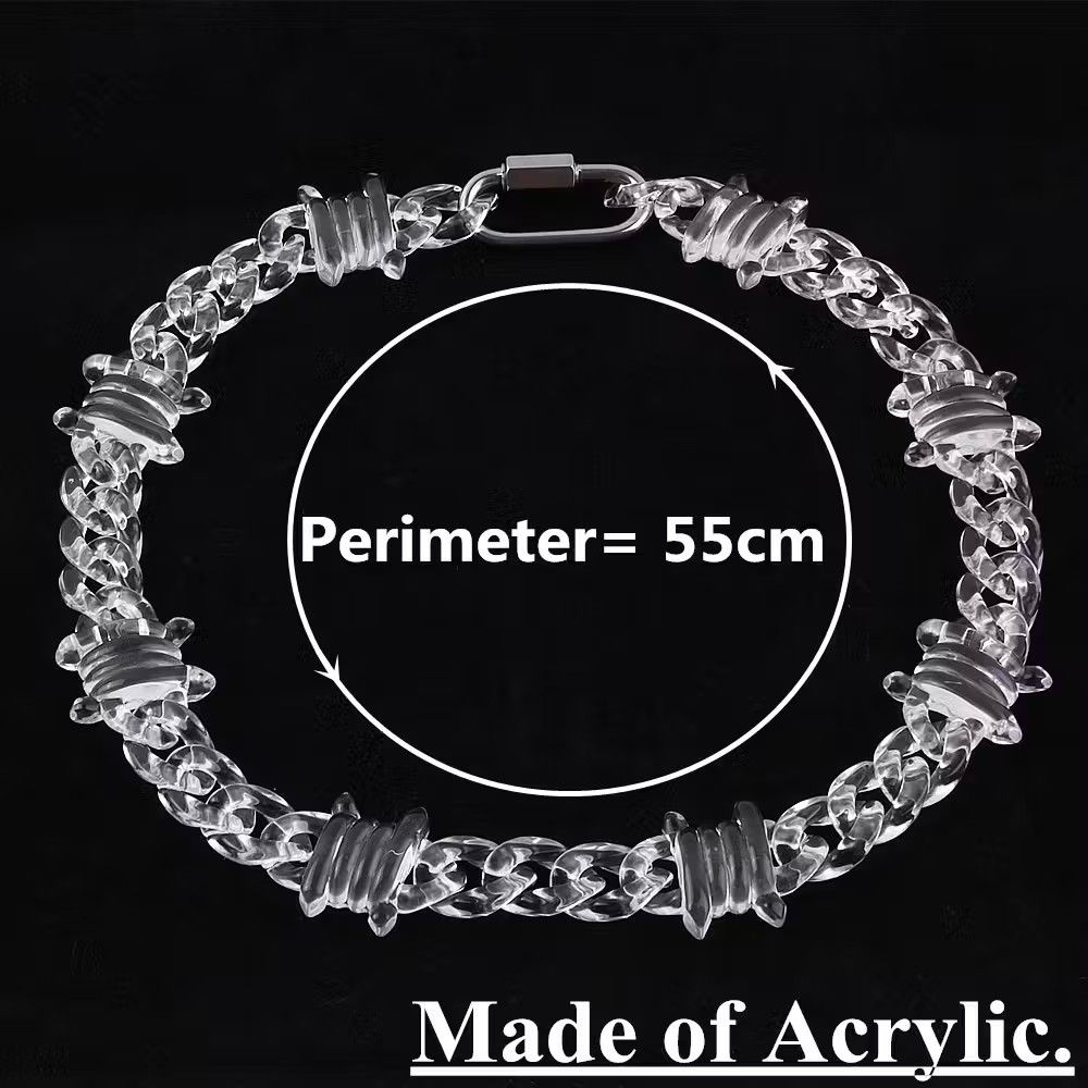 Jewelry Transparent Chain Necklace Size ONE SIZE - 3 Thumbnail