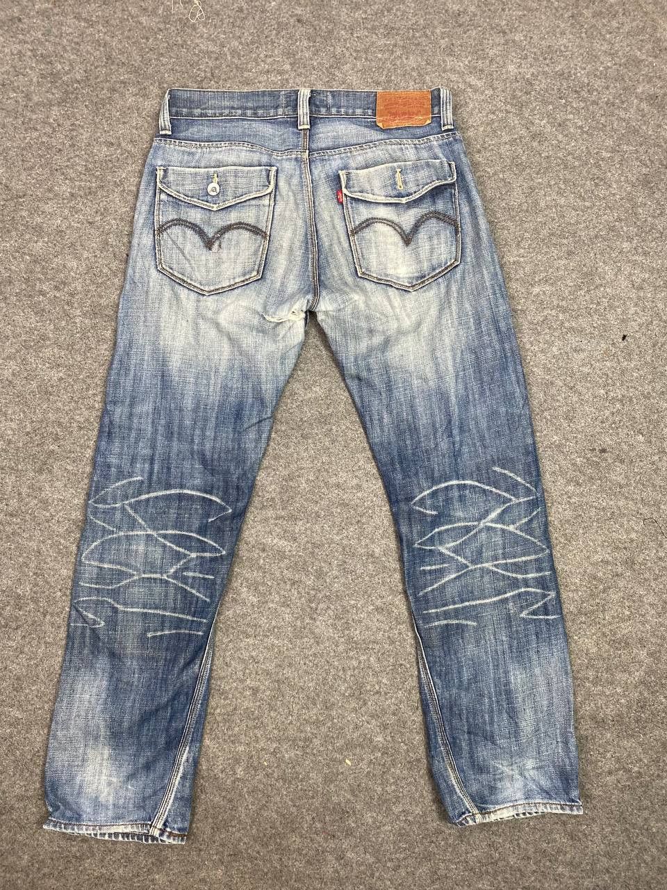 Levi's vintage levis slim straight distressed denim nice design Size US 36 / EU 52 - 1 Thumbnail