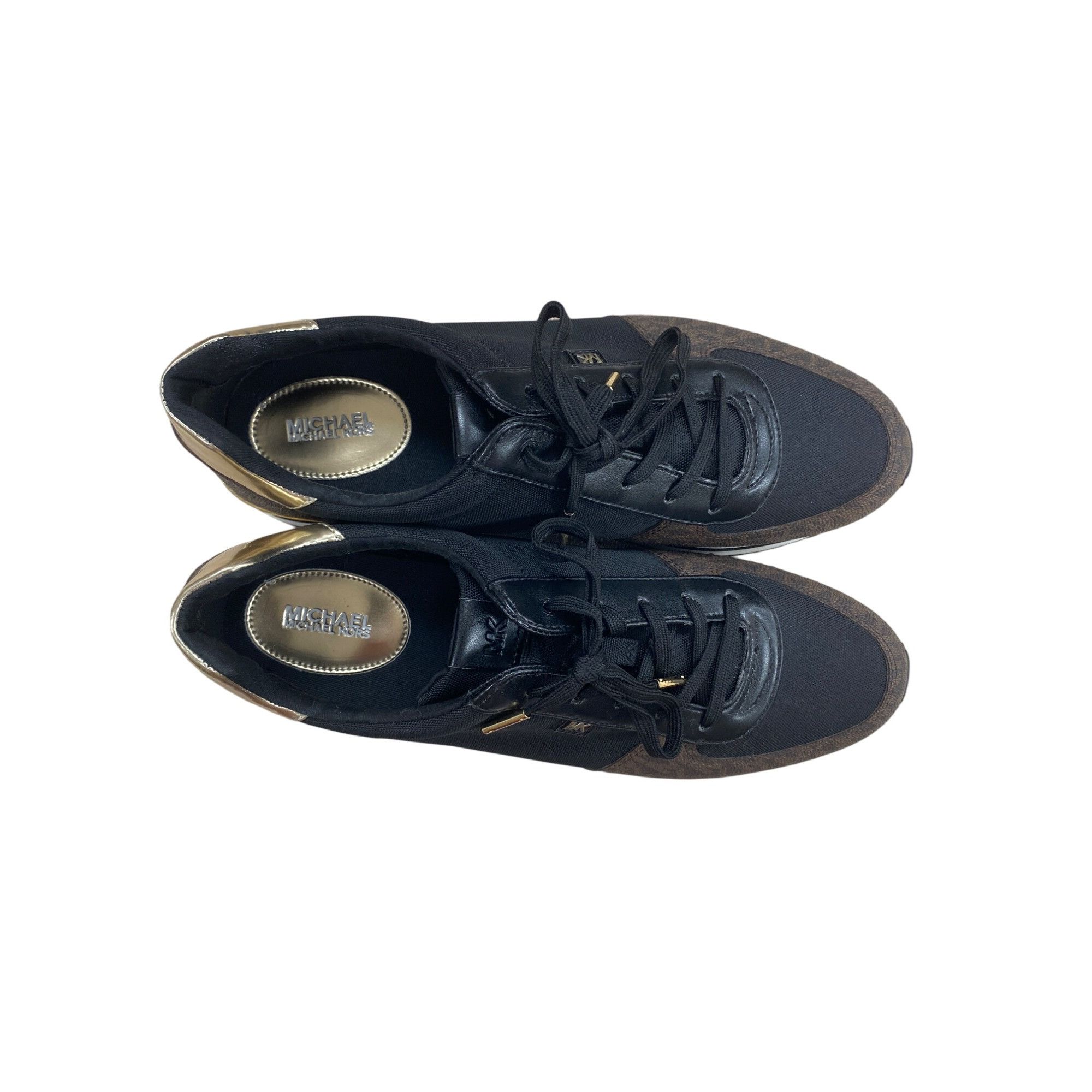 Michael Kors Michael Kors women designer sneakers brown black 10M SKU 129 Size US 10 / IT 40 - 5 Thumbnail