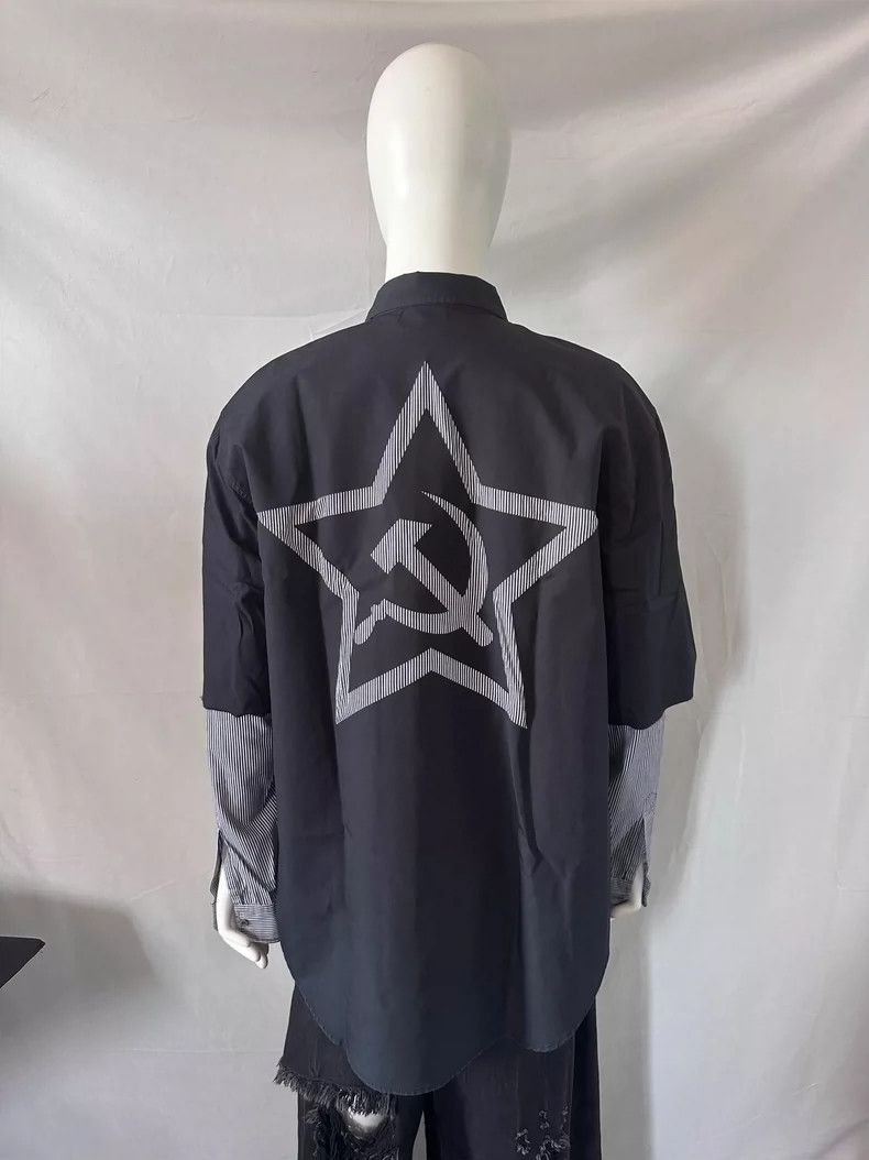 Vetements Vetements 18FW Soviet Double Layer Shirt Size US M / EU 48-50 / 2 - 1 Thumbnail