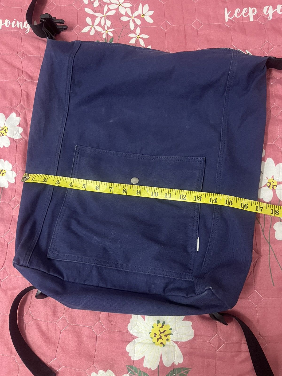 Margaret Howell MHL Margaret Howell 2 Way Rucksack Navy Canvas Size ONE SIZE - 14 Thumbnail