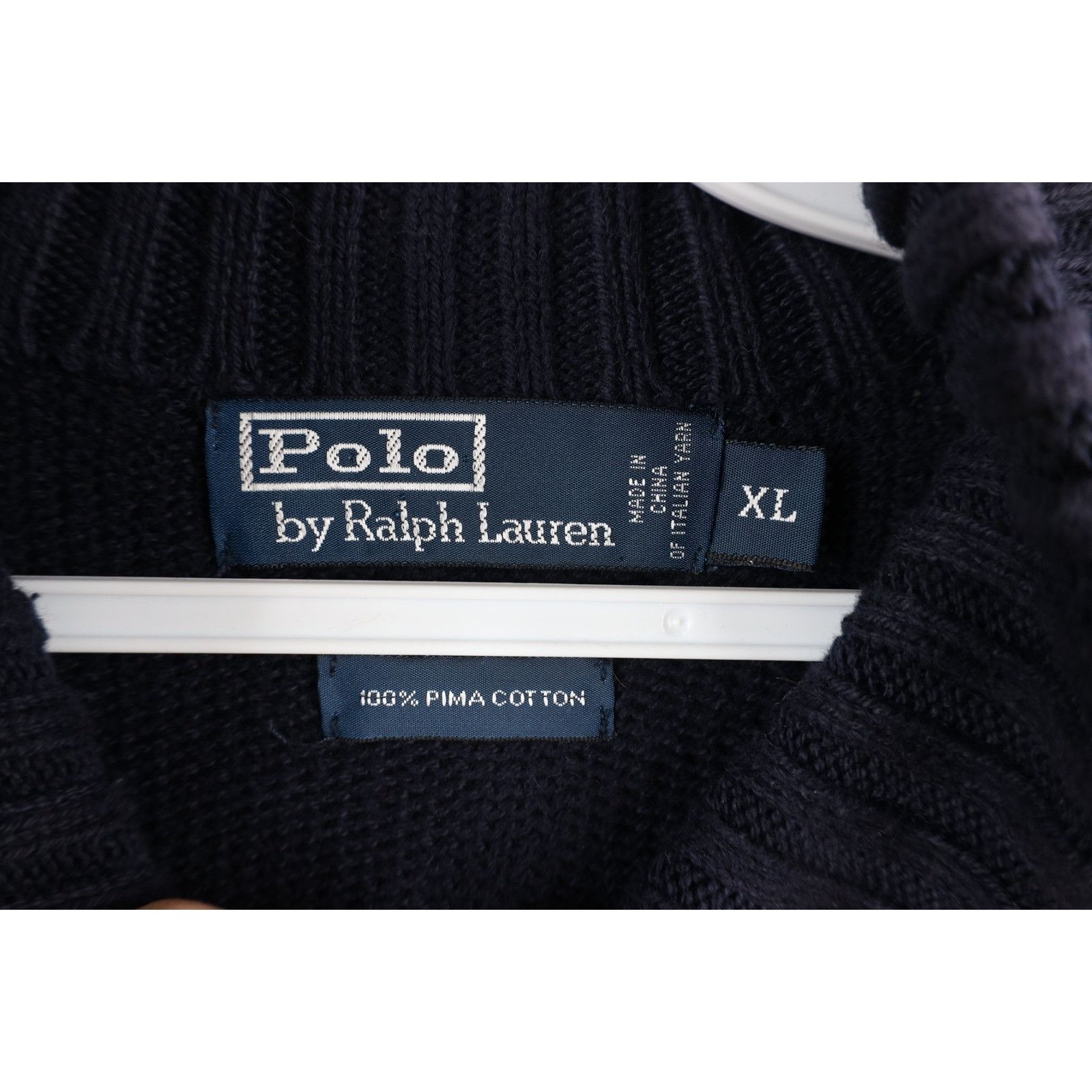 Polo Ralph Lauren Vintage 90s Ralph Lauren Faded Cotton Ribbed Knit Sweater Size US XL / EU 56 / 4 - 6 Thumbnail
