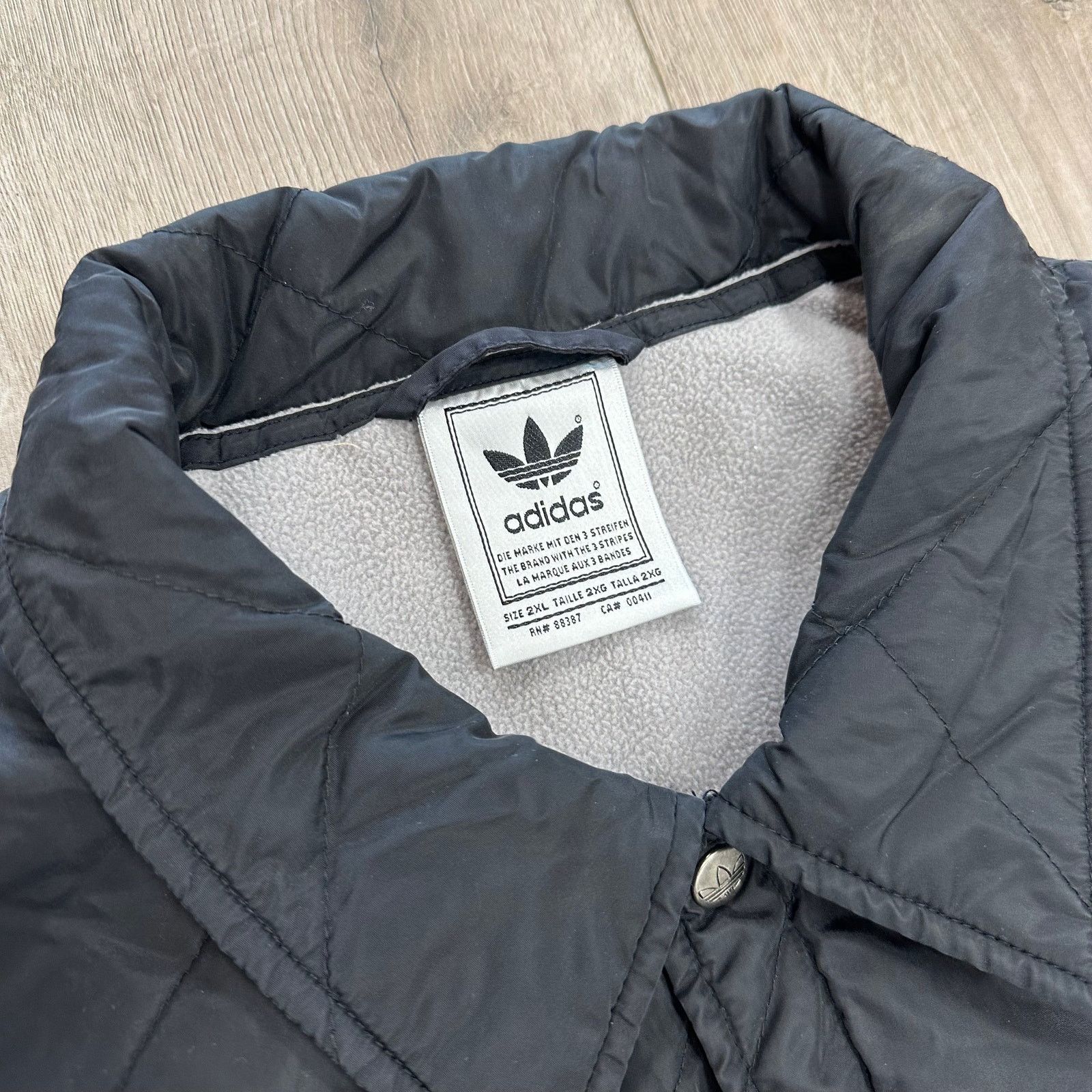 Adidas Vintage Adidas Quilted Parka Puffer Jacket Coat Black XXL Size US XXL / EU 58 / 5 - 4 Thumbnail