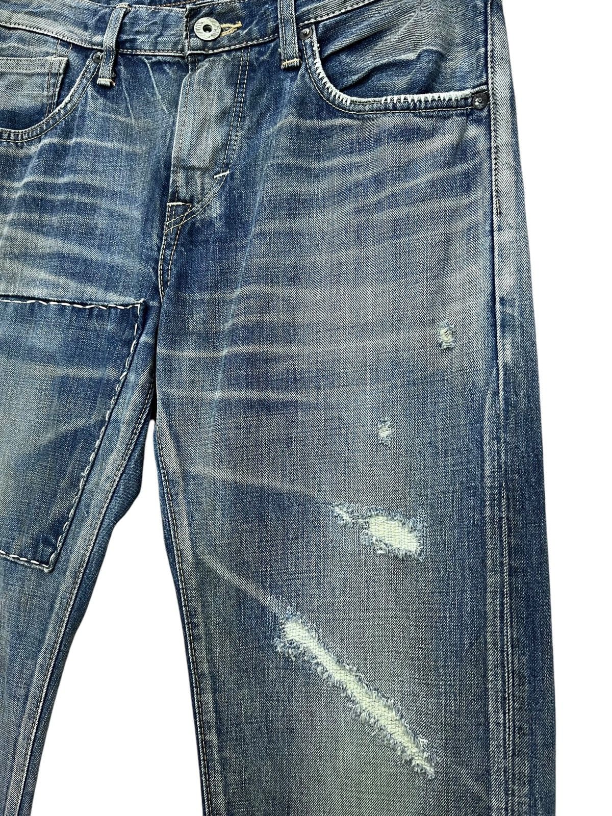 Edwin 🔥Vintage Grunge Mudwash Patchwork Ripped Denim Kurt Cobain Size US 31 - 4 Thumbnail