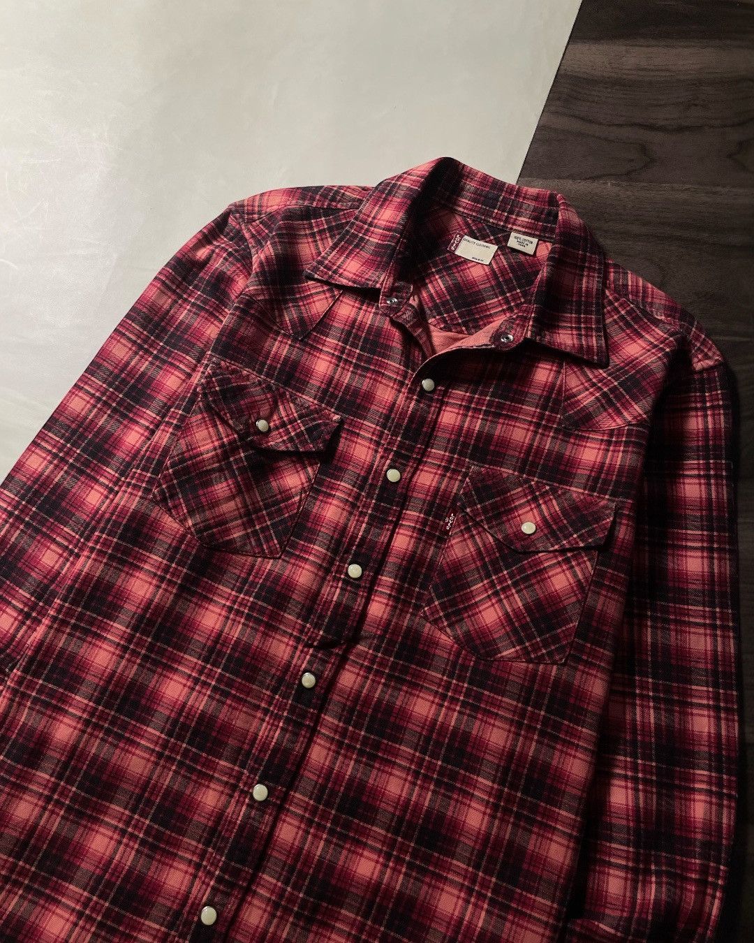 Levi's Flannel Shirt Western Double Pocket LEVIS Size M Size US M / EU 48-50 / 2 - 3 Thumbnail