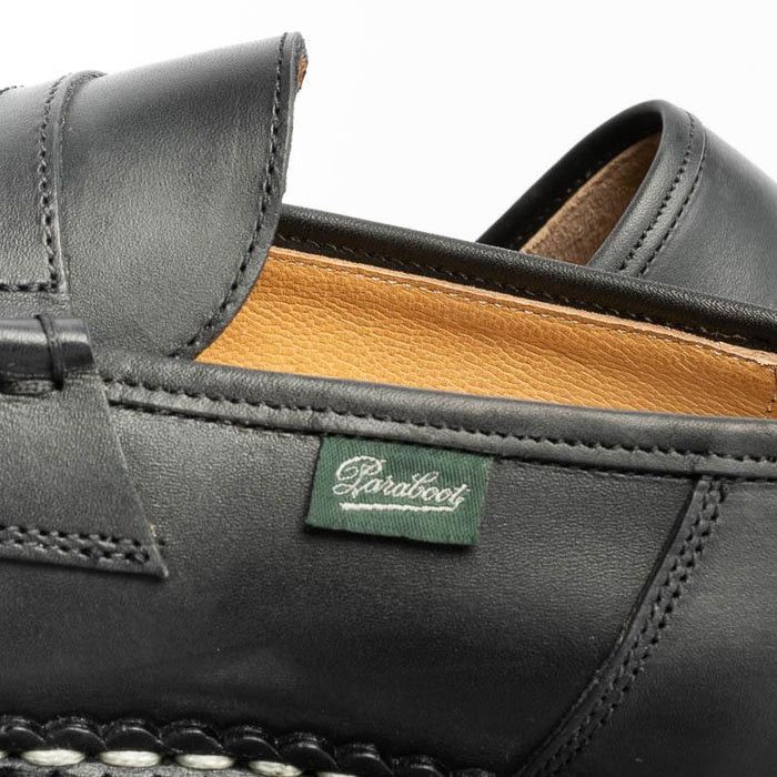 Paraboot o1s22i1n1224 Leather Orsay Moccasins in Noir Size US 6.5 / IT 36.5 - 6 Thumbnail