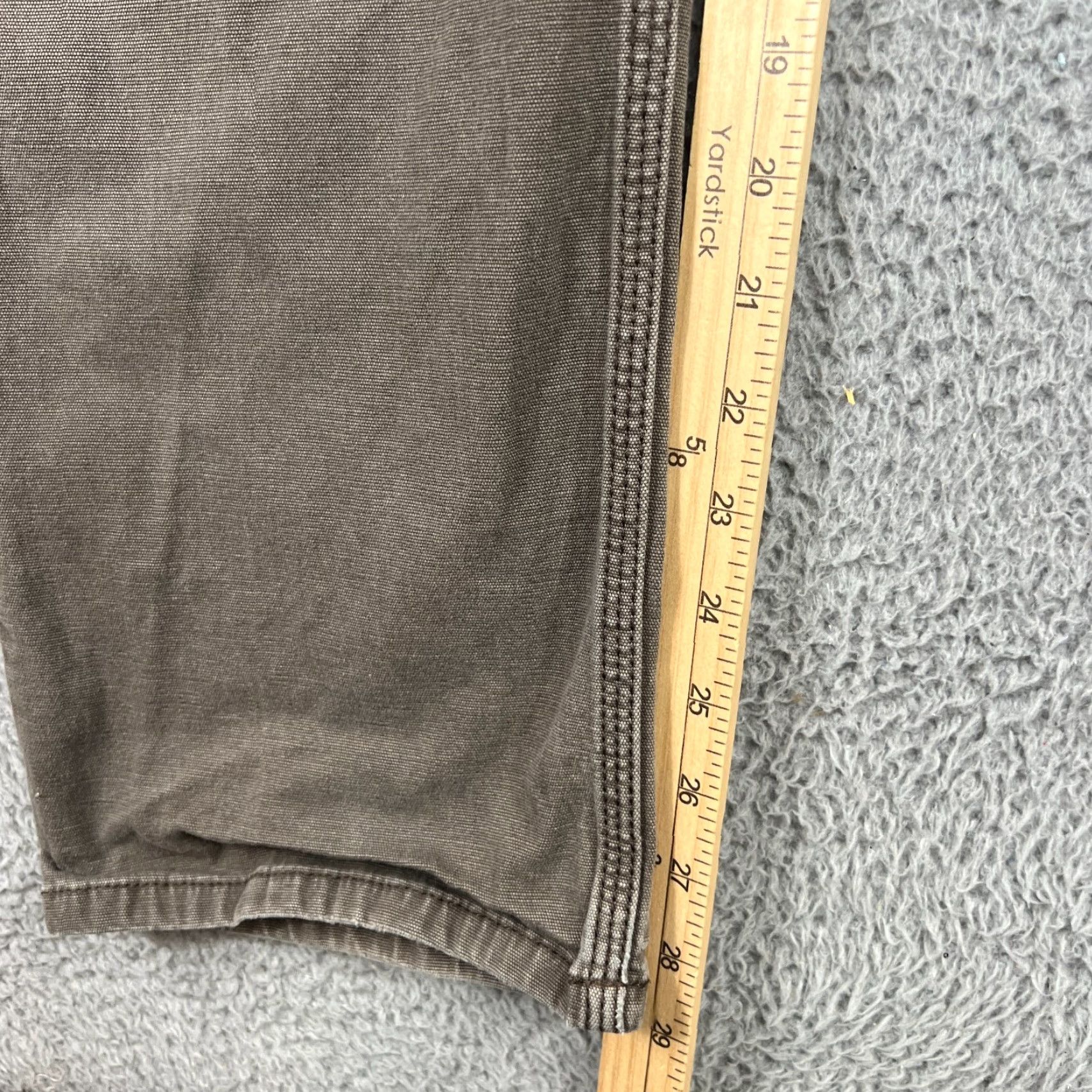 Carhartt VINTAGE Carhartt Relaxed Fit Carpenter Pants Mens 36x30 Gray Canvas Workwear Brown Size US 36 / EU 52 - 7 Thumbnail
