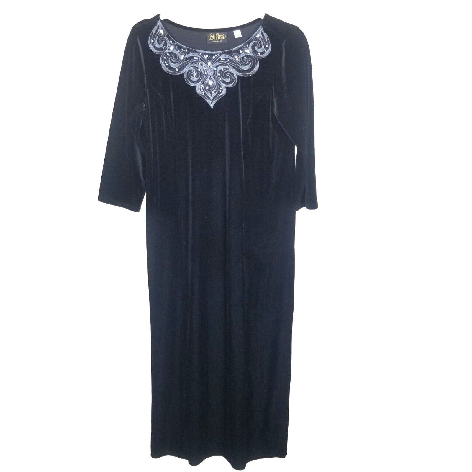 Bob Mackie Bob Mackie Velvet Maxi Dress Holiday Party Evening Size S Size S / US 4 / IT 40 - 1 Thumbnail