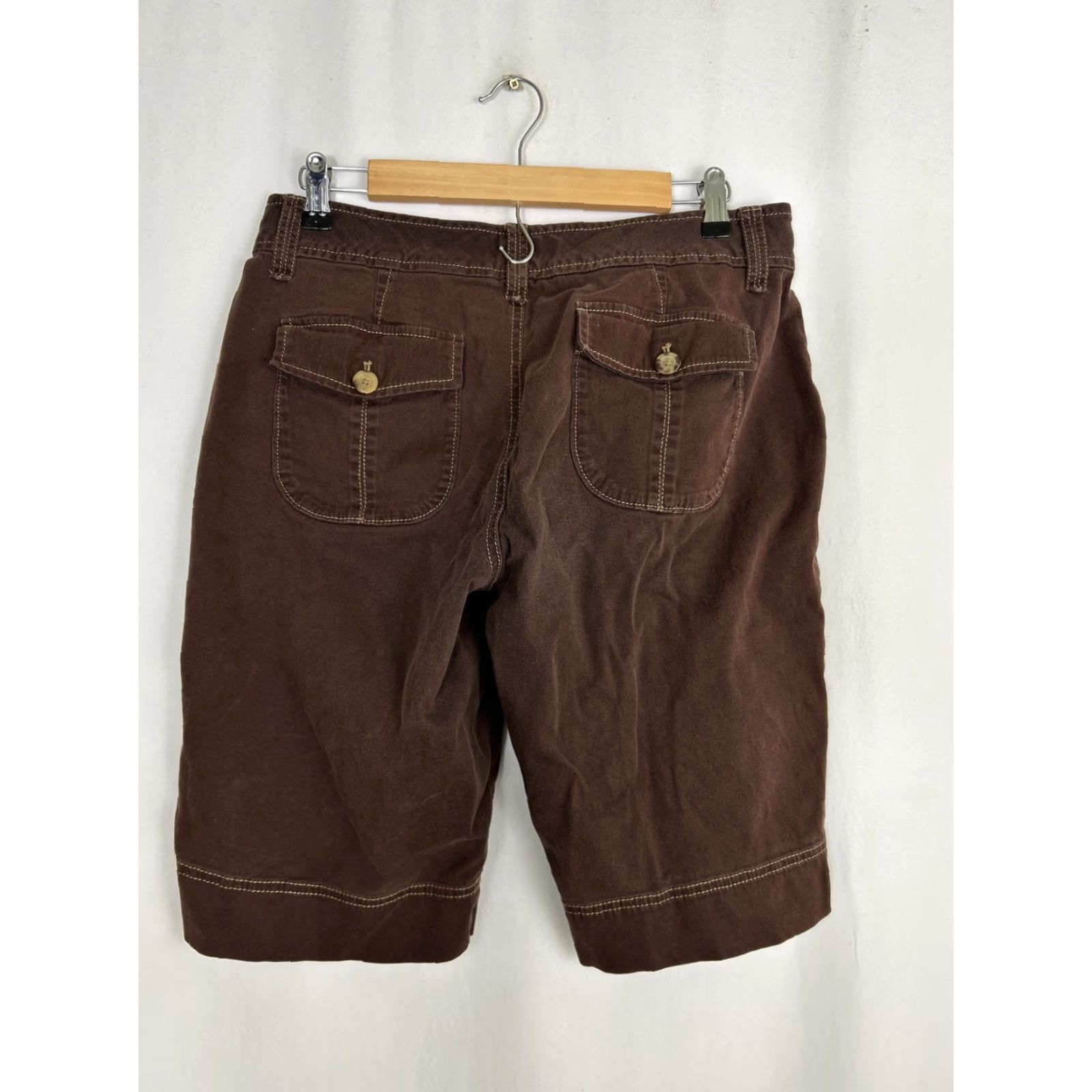 Eddie Bauer Eddie Bauer Womens Shorts Chino Brown Cotton Spandex 32x12.5 Size 8 Regular Women's Boys? Size 30" / US 8 / IT 44 - 7 Thumbnail