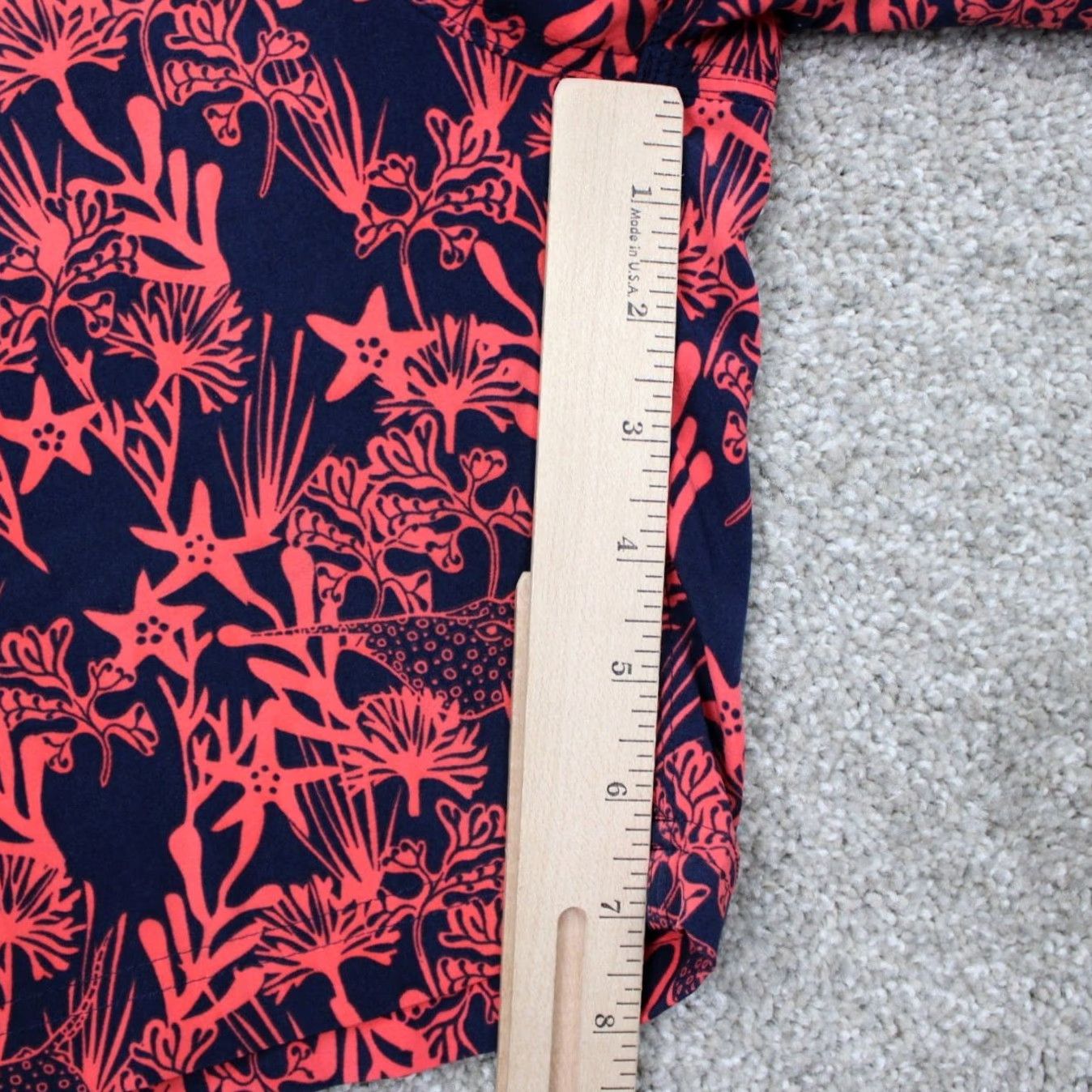 Vintage Coolibar Kahuna Swim Trunk Shorts Mens XL Pink/Blue Floral Polyester Stretch Trunks Mens XL Pink/Blue Floral Swim Bottom Size US 36 / EU 52 - 5 Thumbnail