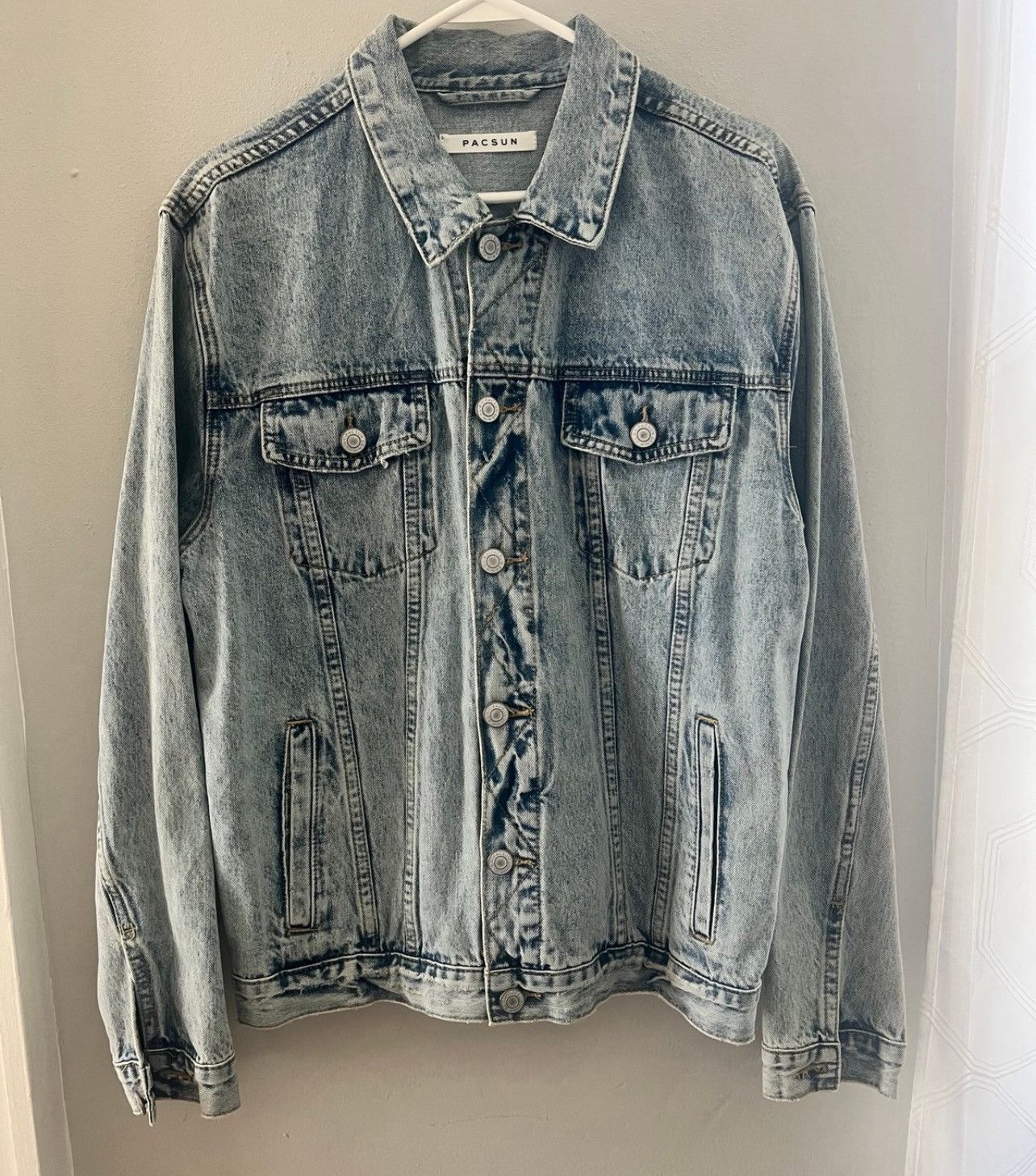 Pacsun PacSun Graham Classic Fit Denim Jacket Sz L Size US L / EU 52-54 / 3 - 1 Thumbnail