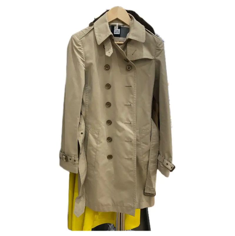 Burberry Burberry Khaki Cotton Women's Trench Coat Size XS / US 0-2 / IT 36-38 - 1 Thumbnail
