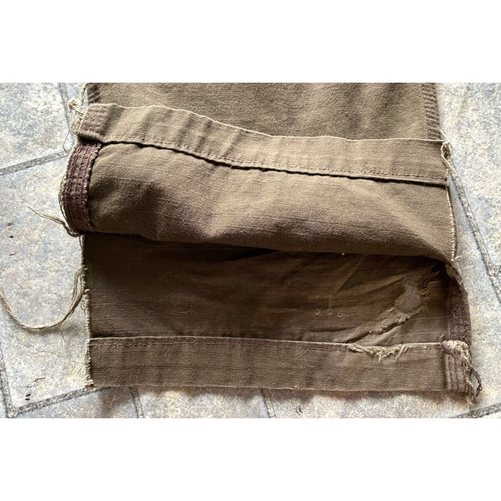 Carhartt Carhartt Pants Men’s 35x34 Brown Flaws Damage Wear Double Knee B342 DFE Size US 35 - 3 Thumbnail
