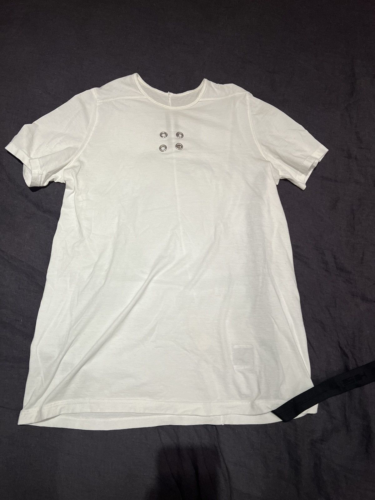 image of Rick Owens Drkshdw Gimp T-Shirt - White, Men's (Size Large)