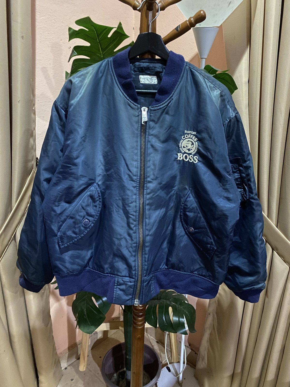 Other VINTAGE BOSS COFFEE BOMBER JACKET Size US L / EU 52-54 / 3 - 1 Thumbnail