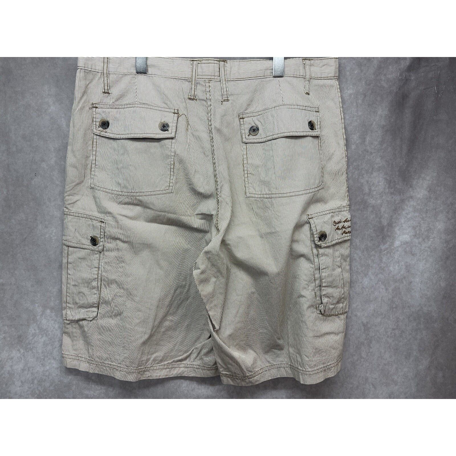 Phat Farm Y2K Vintage Phat Farm Shorts Mens 38 Striped Cargo Loose Bag Size US 38 / EU 54 - 8 Thumbnail