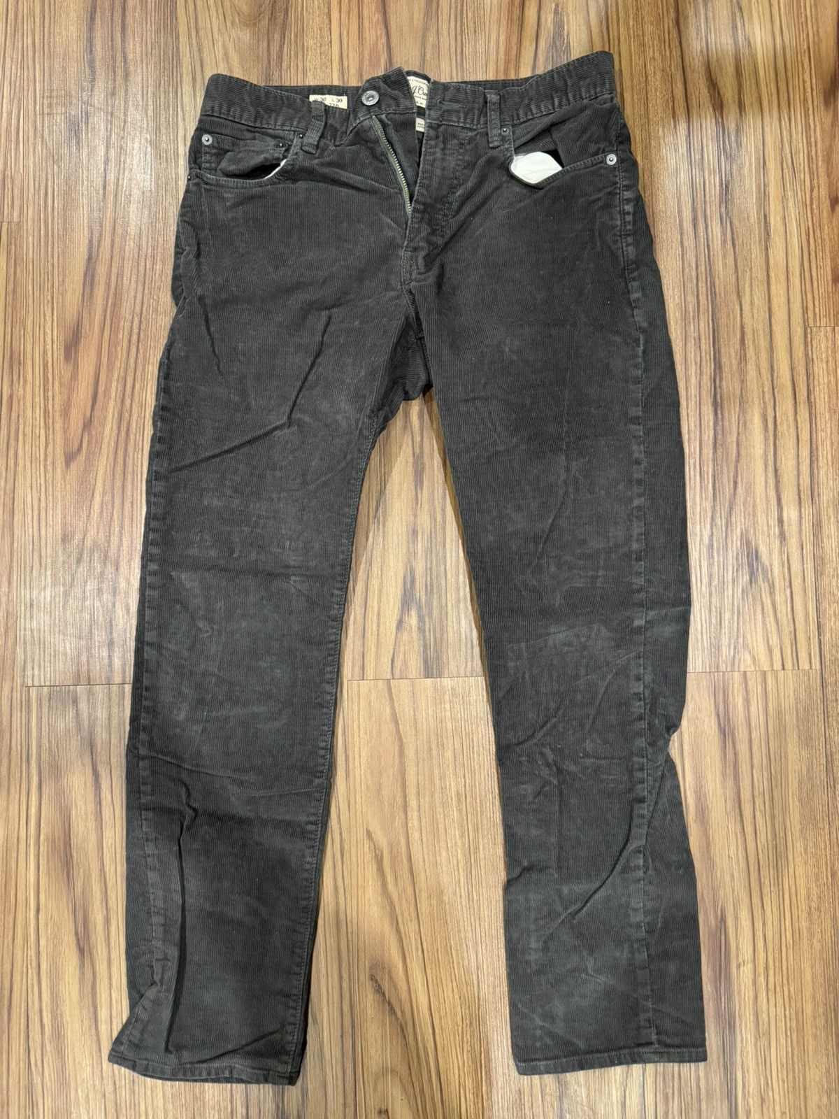 J.Crew J. Crew Charcoal Grey Corduroy Pants Size US 30 / EU 46 - 1 Thumbnail
