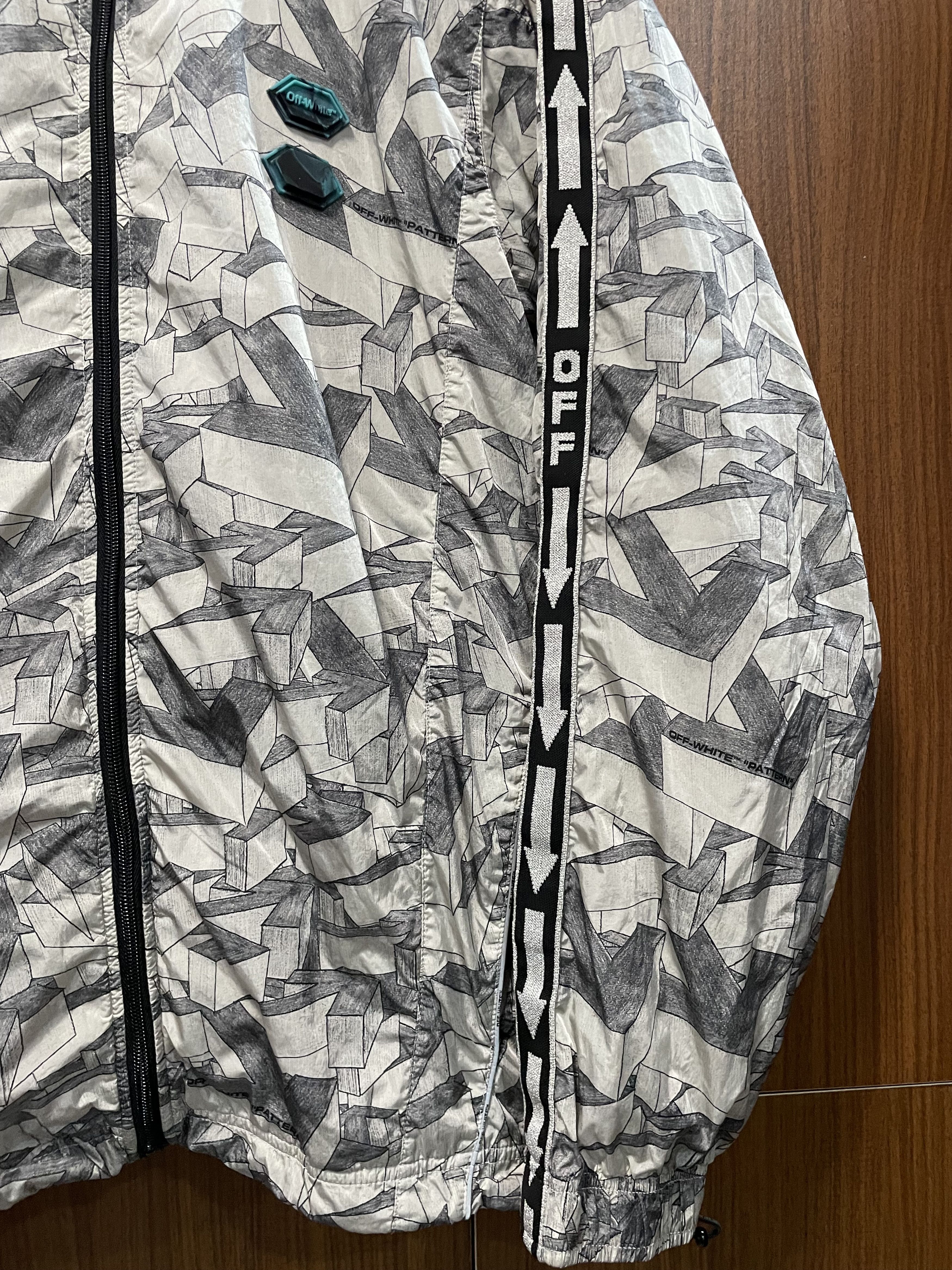 Designer × Off-White OFF-WHITE Arrows Pattern Track Jacket Size US M / EU 48-50 / 2 - 5 Thumbnail