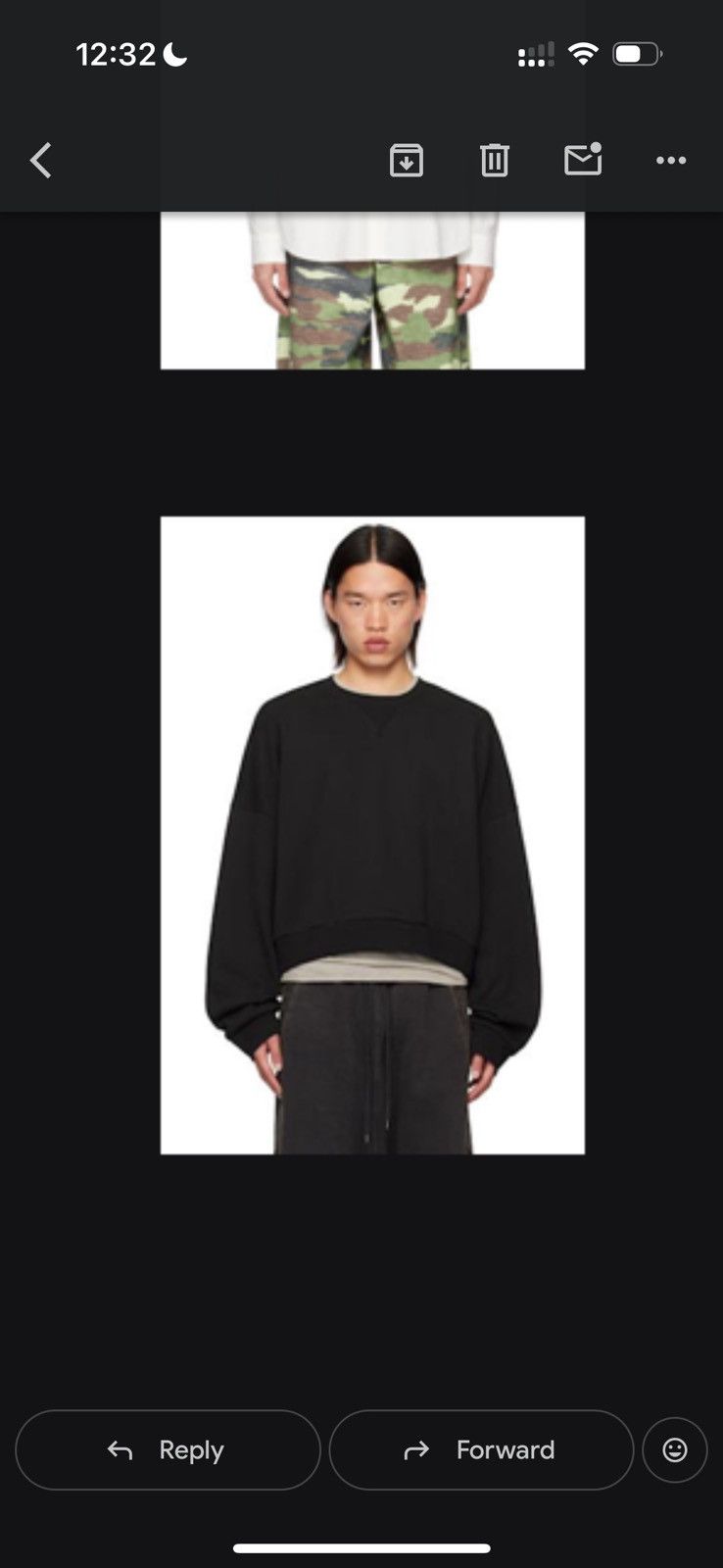 Entire Studios Entire Studios Black Cropped Sweater Size US XL / EU 56 / 4 - 8 Thumbnail